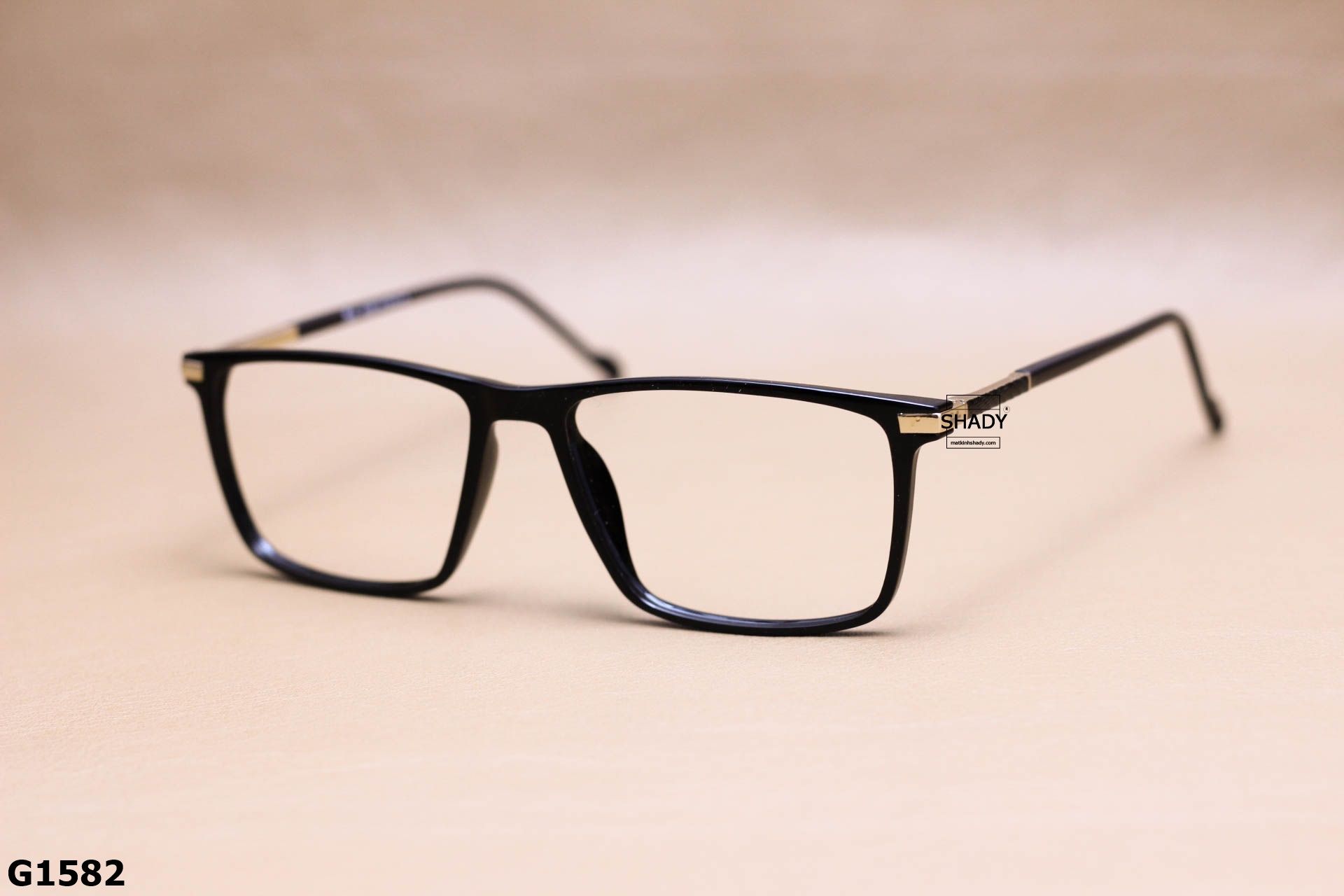 Gọng Kính Cận Nhựa Acetate Nguyên Khối Cao Cấp, Dáng Vuông Unisex - G1582