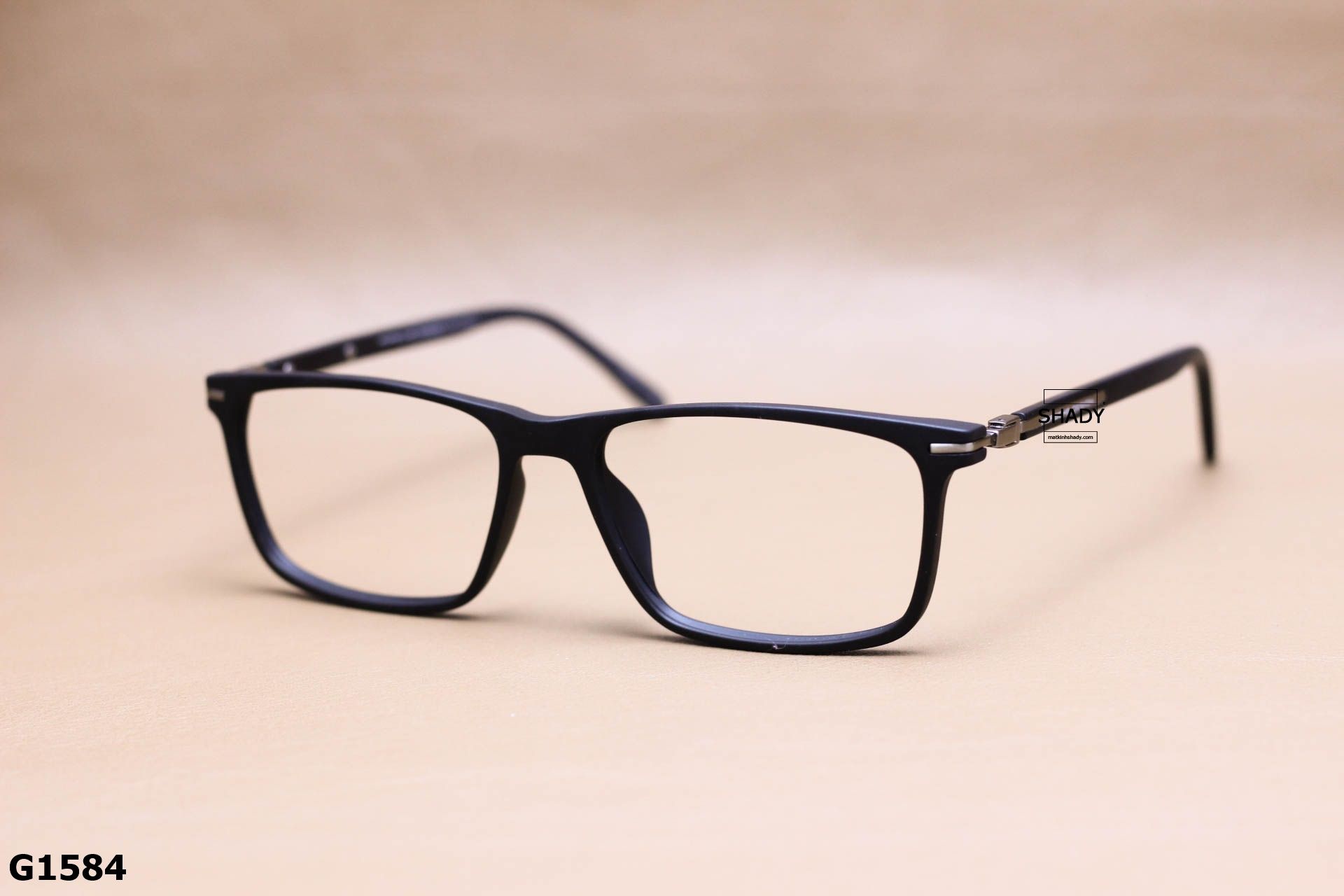 Gọng Kính Cận Nhựa Acetate Nguyên Khối Cao Cấp, Dáng Vuông Unisex - G1584