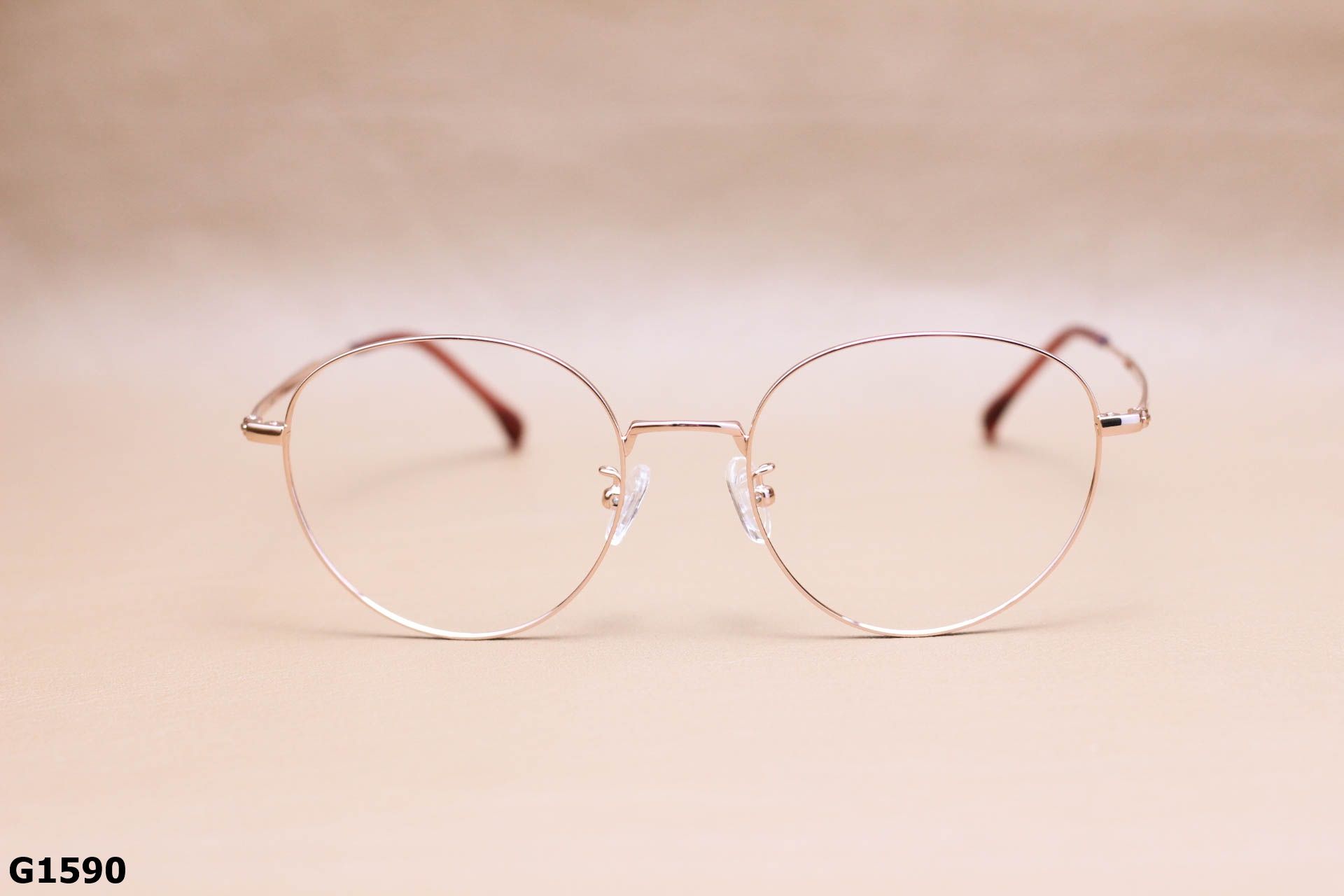 Gọng Kính Cận Dáng Tròn Thời Trang, Hợp Kim Unisex Thanh Mảnh - G1590