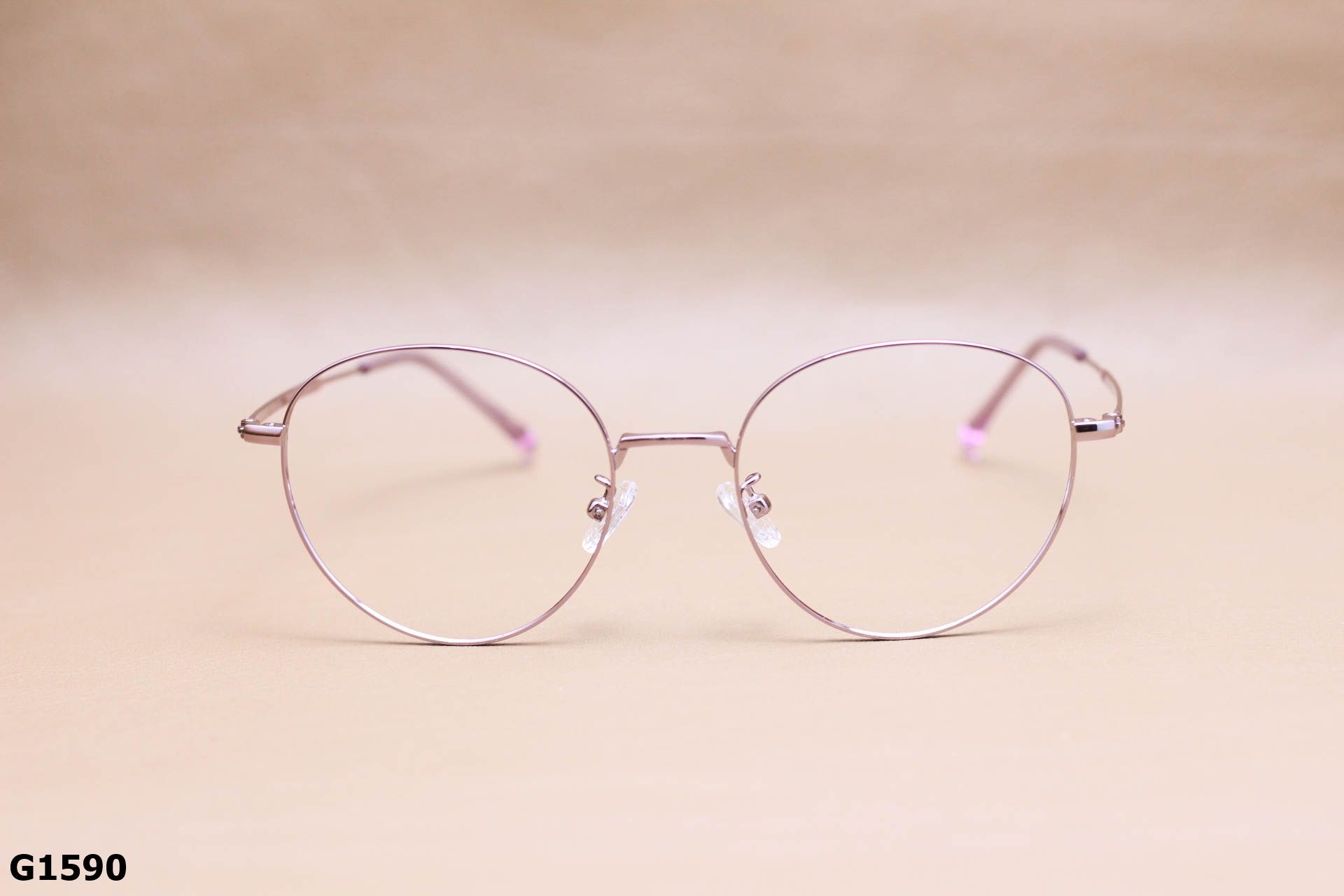 Gọng Kính Cận Dáng Tròn Thời Trang, Hợp Kim Unisex Thanh Mảnh - G1590