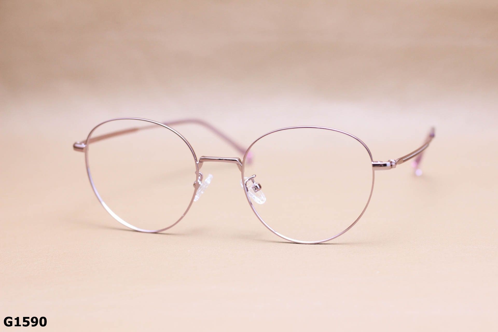 Gọng Kính Cận Dáng Tròn Thời Trang, Hợp Kim Unisex Thanh Mảnh - G1590