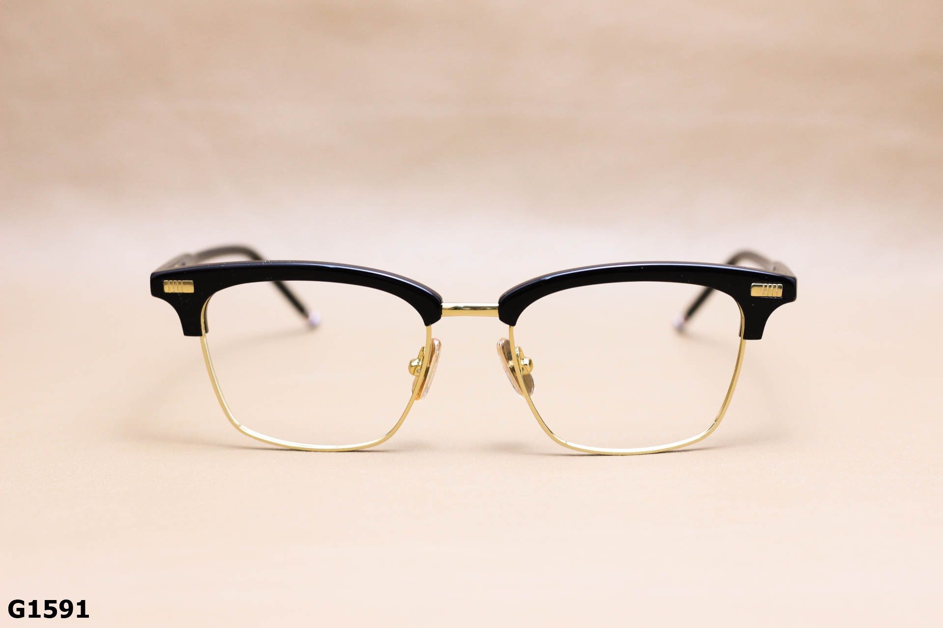 Gọng Kính Cận Nửa Viền Unisex, Chất Nhựa Acetate Nguyên Khối Cao Cấp - G1591