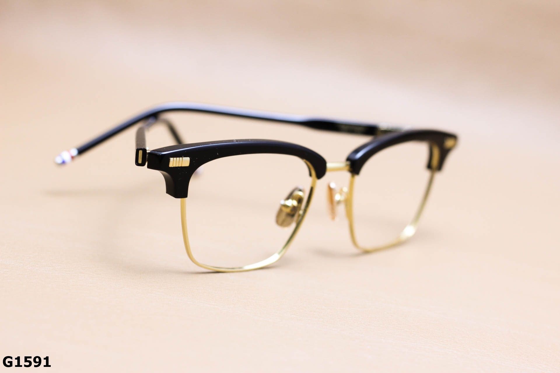 Gọng Kính Cận Nửa Viền Unisex, Chất Nhựa Acetate Nguyên Khối Cao Cấp - G1591