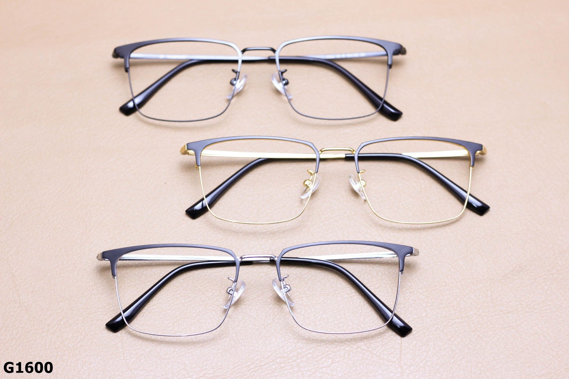 Gọng Kính Cận Titanium Cao Cấp, Dáng Vuông Thanh Mảnh Unisex - G1600