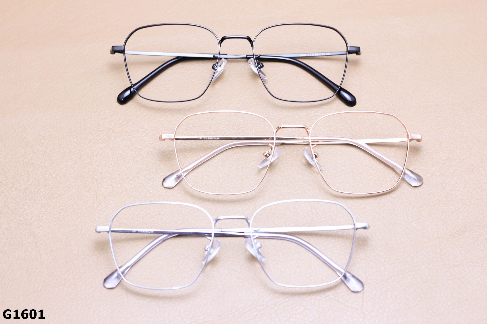 Gọng Kính Cận Titanium Cao Cấp, Dáng Vuông Bầu Thời Trang Thanh Mảnh Unisex - G1601