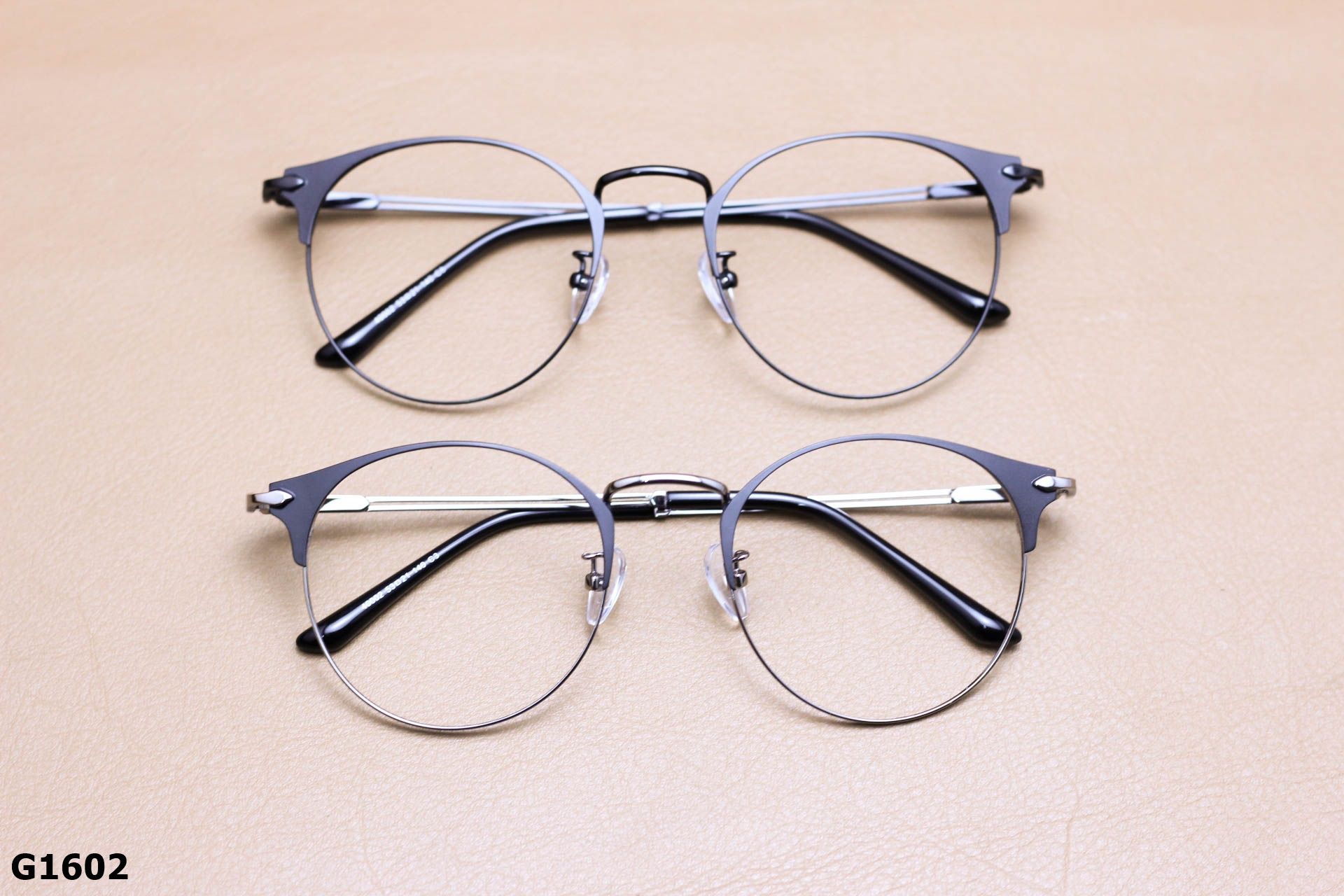 Gọng Kính Cận Tròn Thời Trang, Hợp Kim Unisex Thanh Mảnh - G1602
