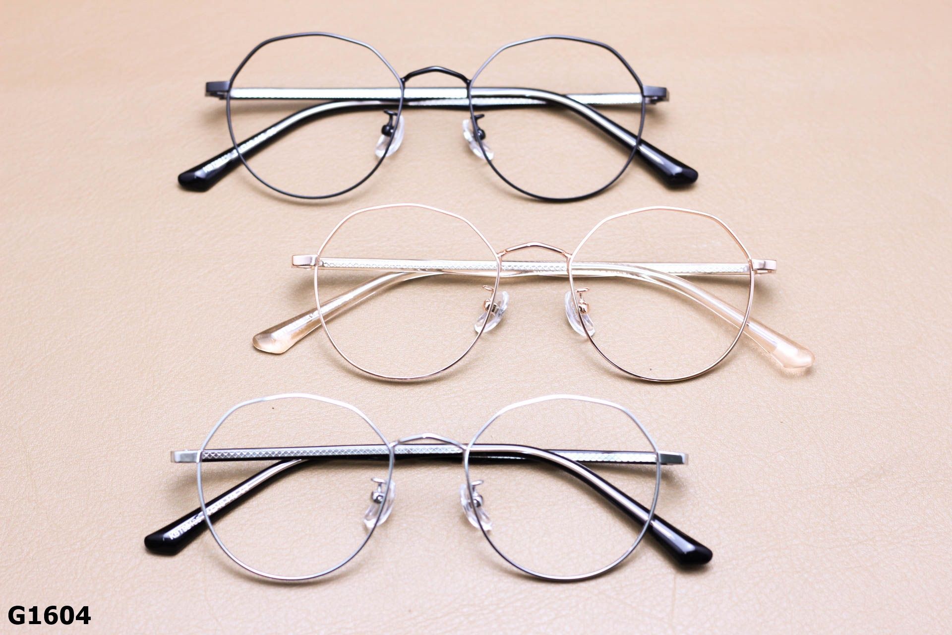 Gọng Kính Cận Tròn Thời Trang Unisex, Titanium Cao Cấp Thanh Mảnh - G1604
