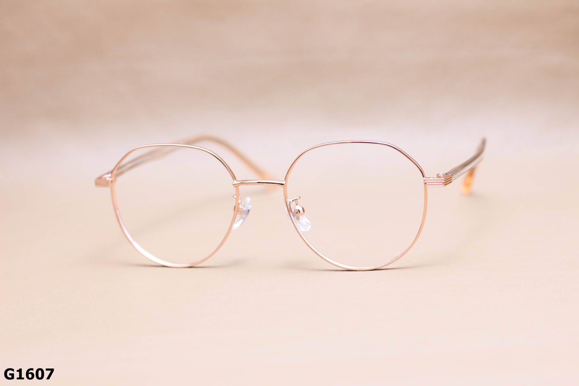 Gọng Kính Cận Tròn Thời Trang Unisex, Titanium Cao Cấp Thanh Mảnh - G1607