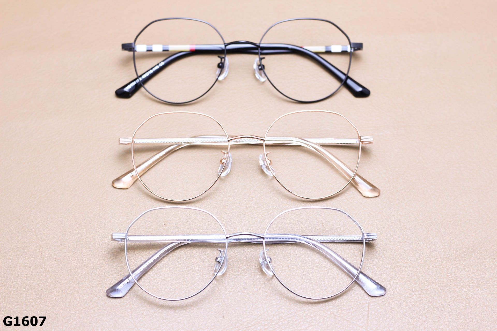 Gọng Kính Cận Tròn Thời Trang Unisex, Titanium Cao Cấp Thanh Mảnh - G1607