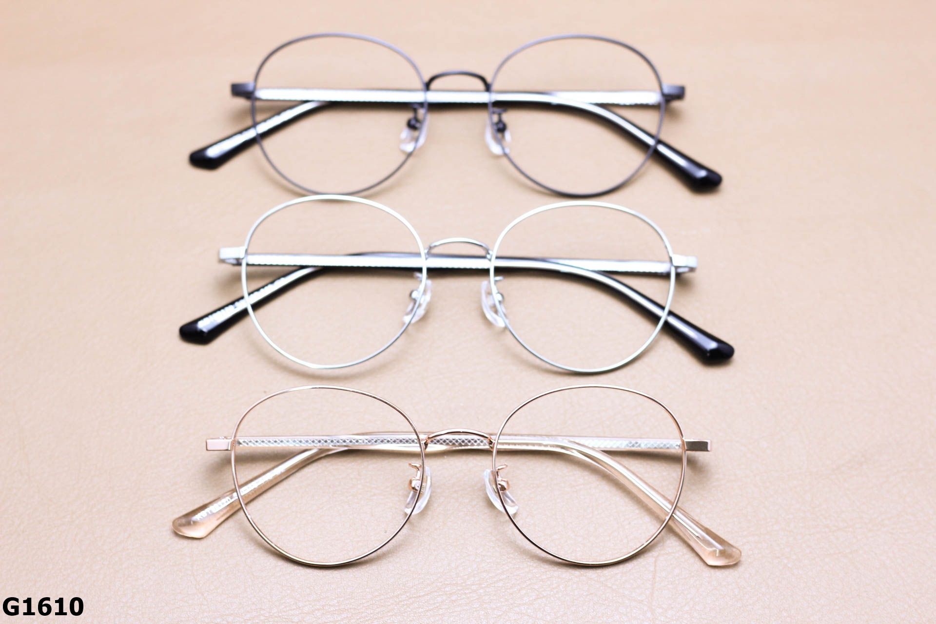 Gọng Kính Cận Tròn Thời Trang Unisex, Titanium Cao Cấp Thanh Mảnh - G1610