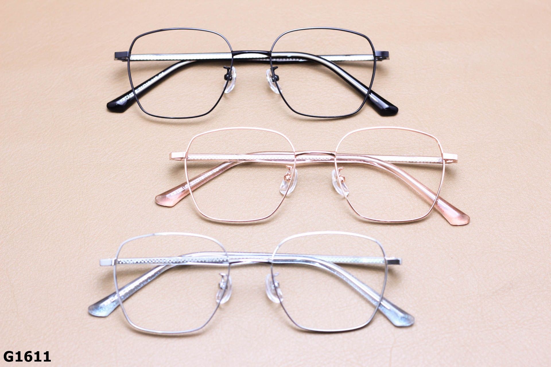 Gọng Kính Cận Vuông Thời Trang Unisex, Titanium Cao Cấp Thanh Mảnh - G1611