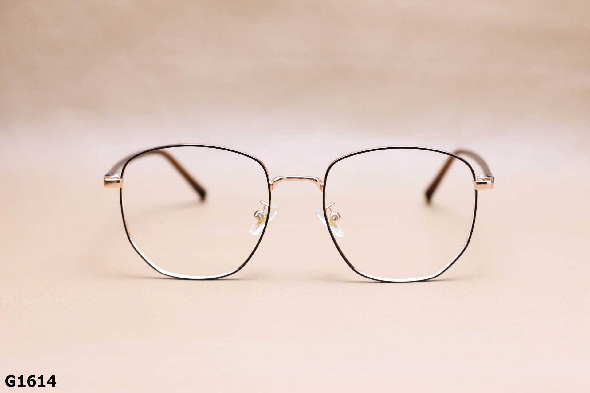 Gọng Kính Cận Lục Giác Thời Trang Unisex, Titanium Cao Cấp Thanh Mảnh - G1614