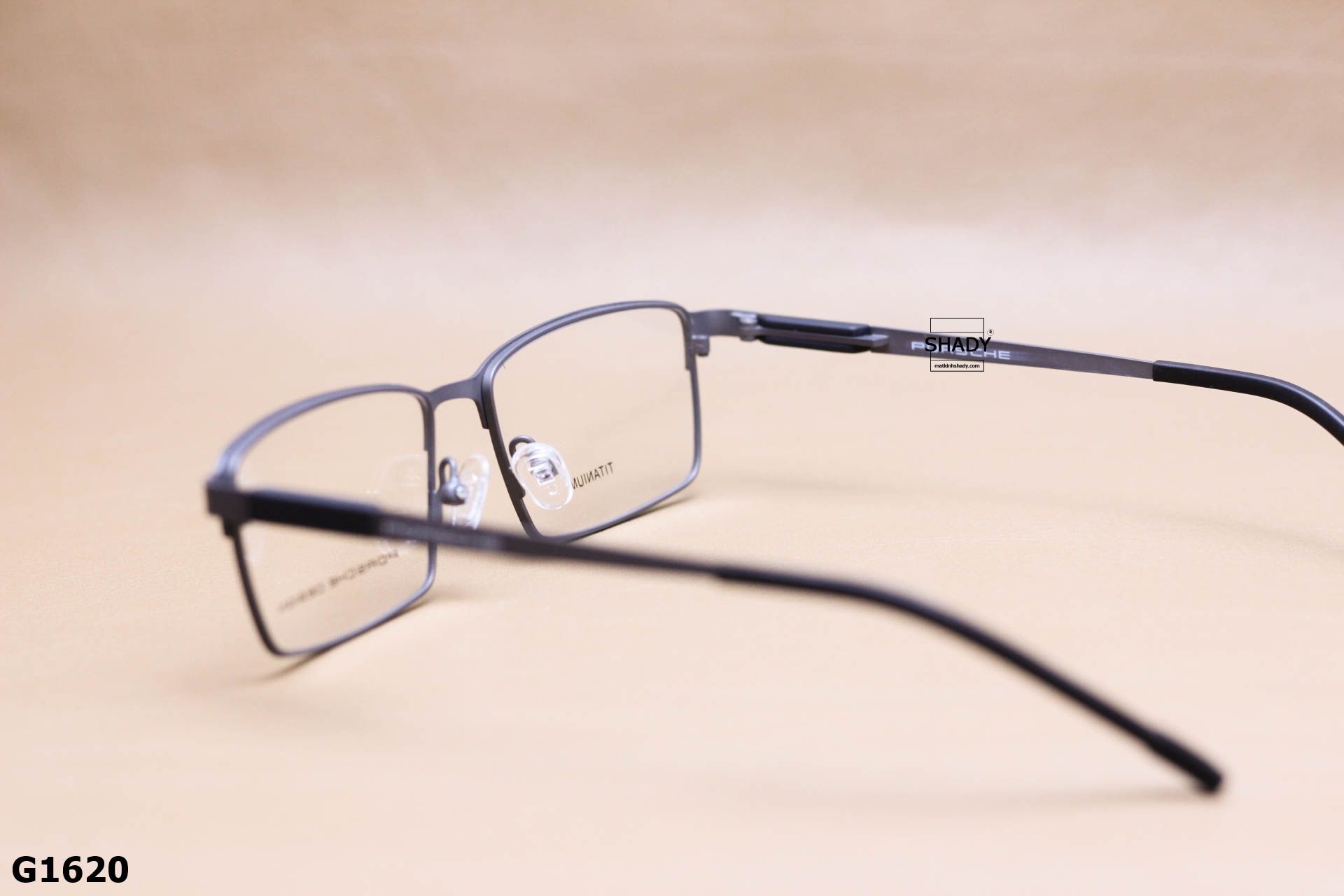 Gọng Kính Cận Vuông Titanium Thanh Mảnh, Thời Trang Nam Cao Cấp - G1620
