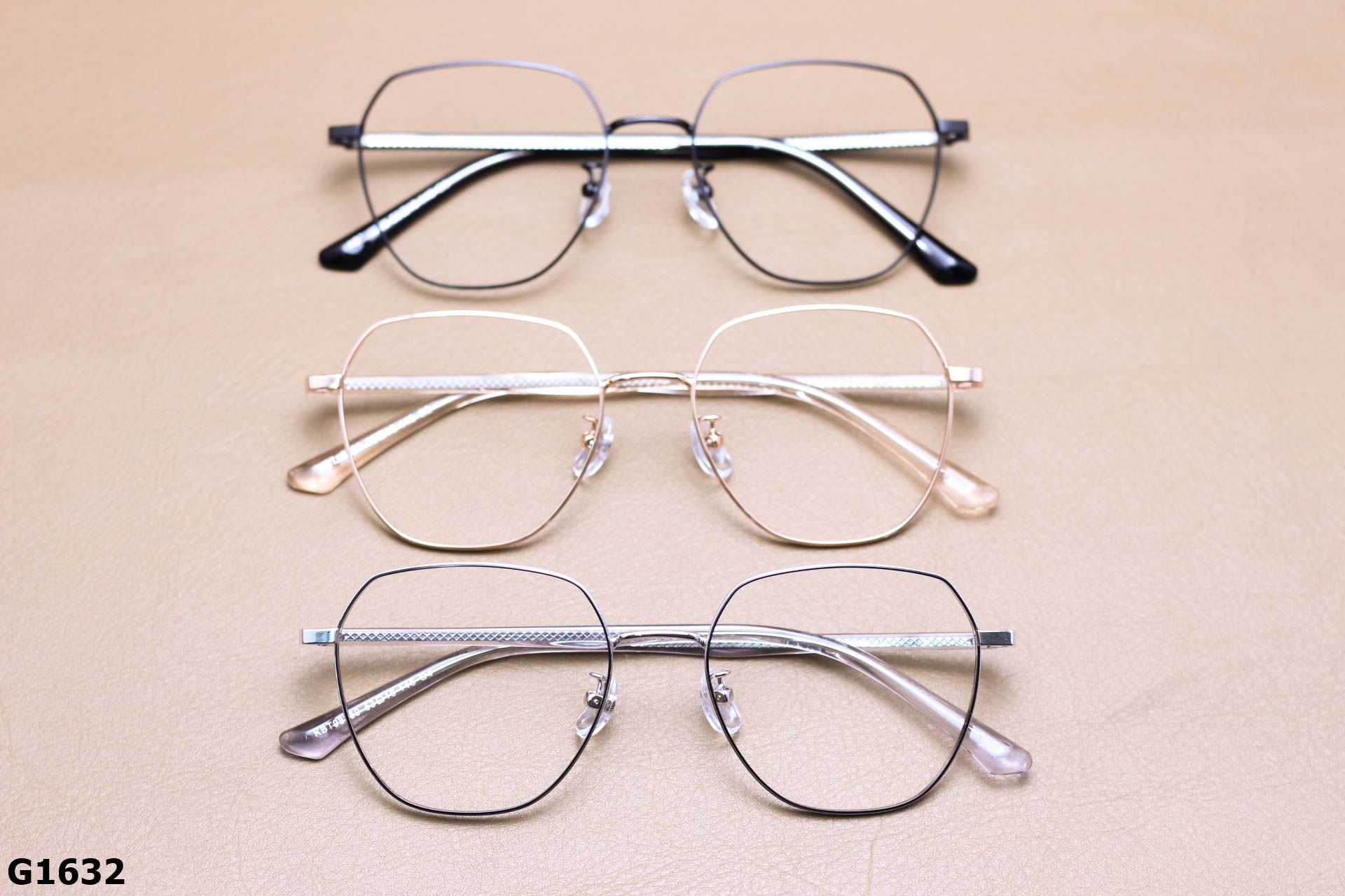 Gọng Kính Cận Lục Giác Thời Trang Unisex, Titanium Cao Cấp Thanh Mảnh - G1632