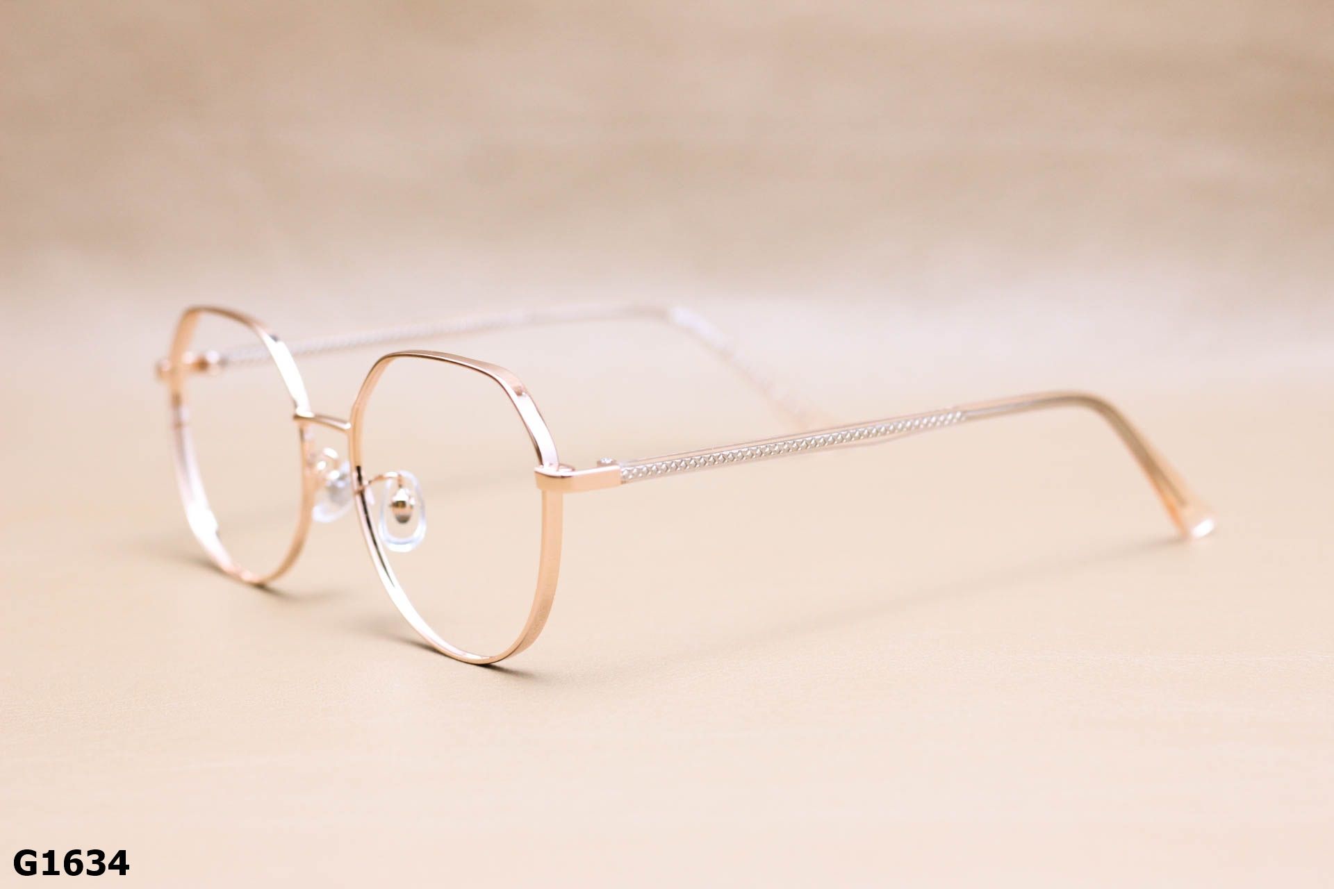Gọng Kính Cận Lục Giác Thời Trang Unisex, Titanium Cao Cấp Thanh Mảnh - G1634