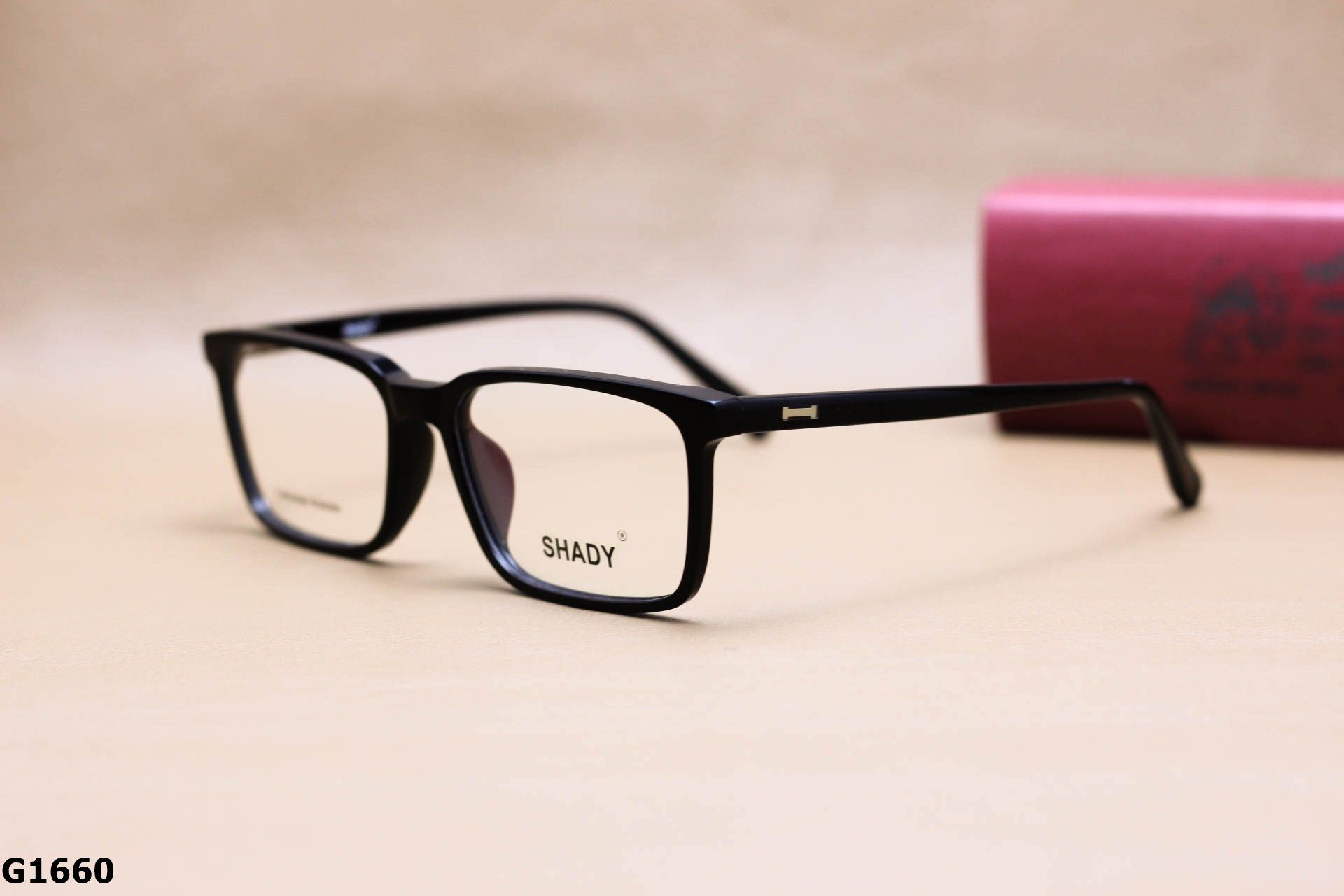 Gọng Kính Cận SHADY Dáng Vuông Unisex, Chất Nhựa Acetate Cao Cấp - G1660