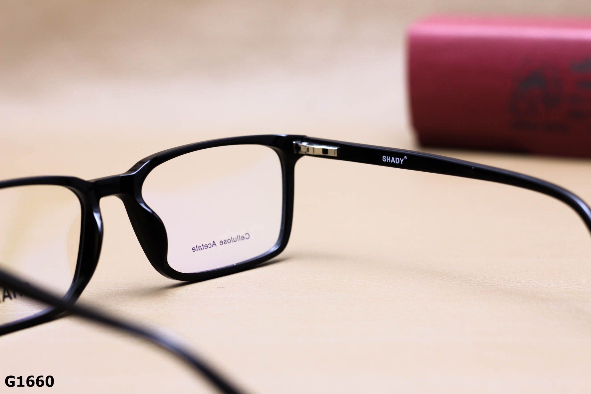 Gọng Kính Cận SHADY Dáng Vuông Unisex, Chất Nhựa Acetate Cao Cấp - G1660