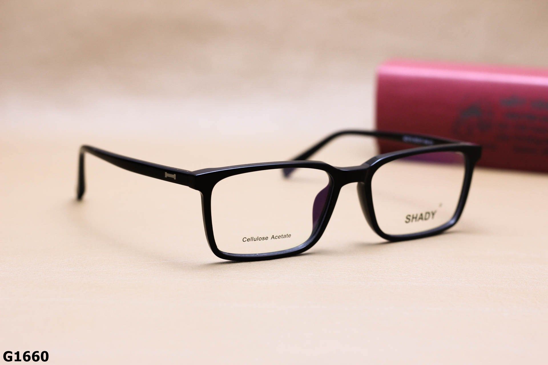 Gọng Kính Cận SHADY Dáng Vuông Unisex, Chất Nhựa Acetate Cao Cấp - G1660