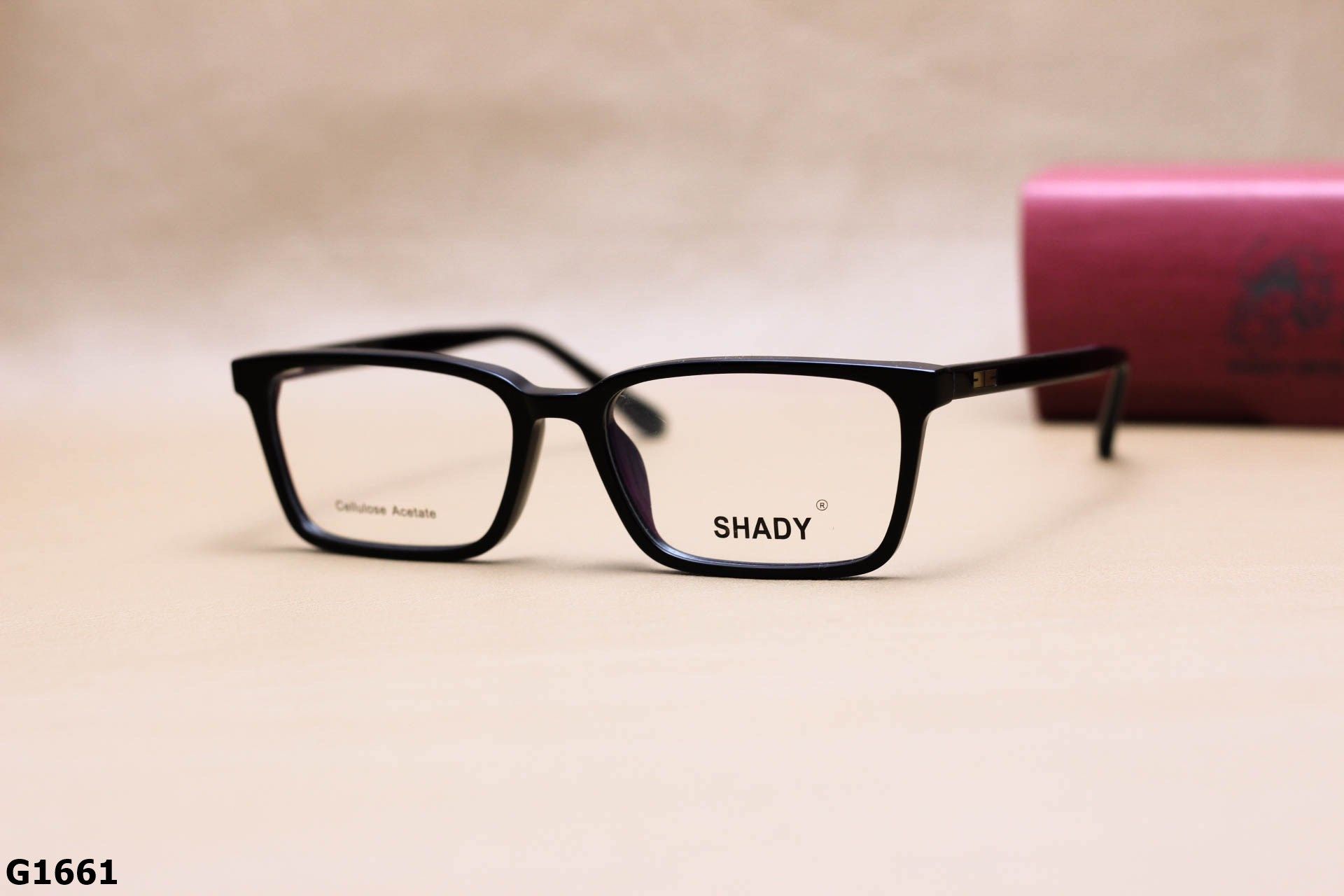 Gọng Kính Cận Dáng Vuông Thời Trang Unisex, Chất Nhựa Acetate Nguyên Khối SHADY - G1661