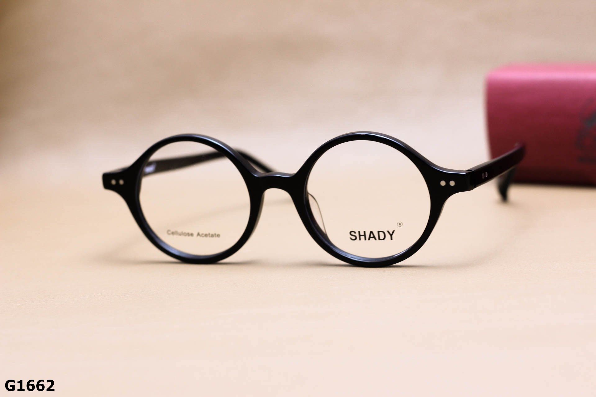 Gọng Kính Cận SHADY Dáng Tròn Unisex, Chất Nhựa Acetate Cao Cấp - G1662