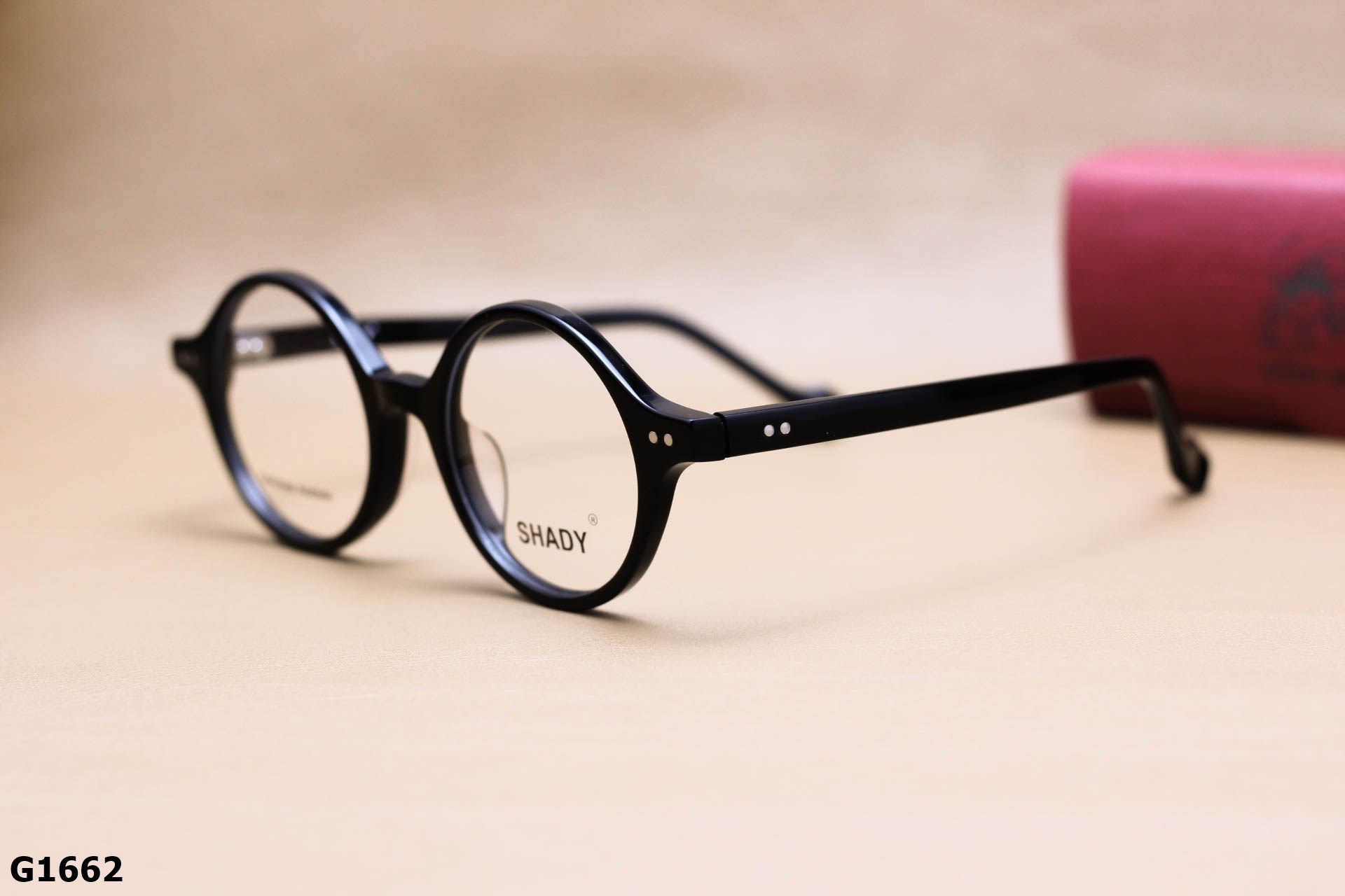 Gọng Kính Cận SHADY Dáng Tròn Unisex, Chất Nhựa Acetate Cao Cấp - G1662