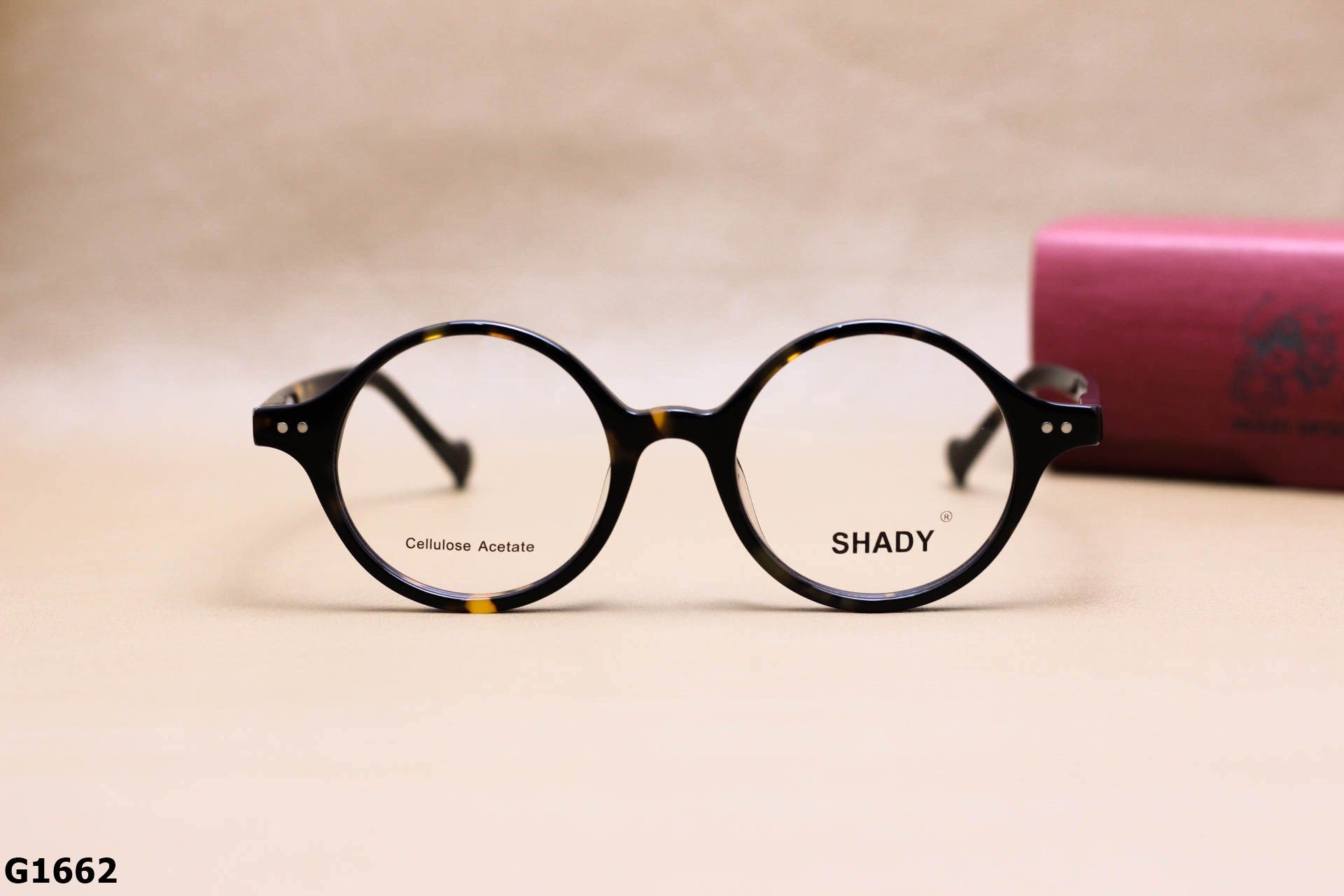 Gọng Kính Cận SHADY Dáng Tròn Unisex, Chất Nhựa Acetate Cao Cấp - G1662