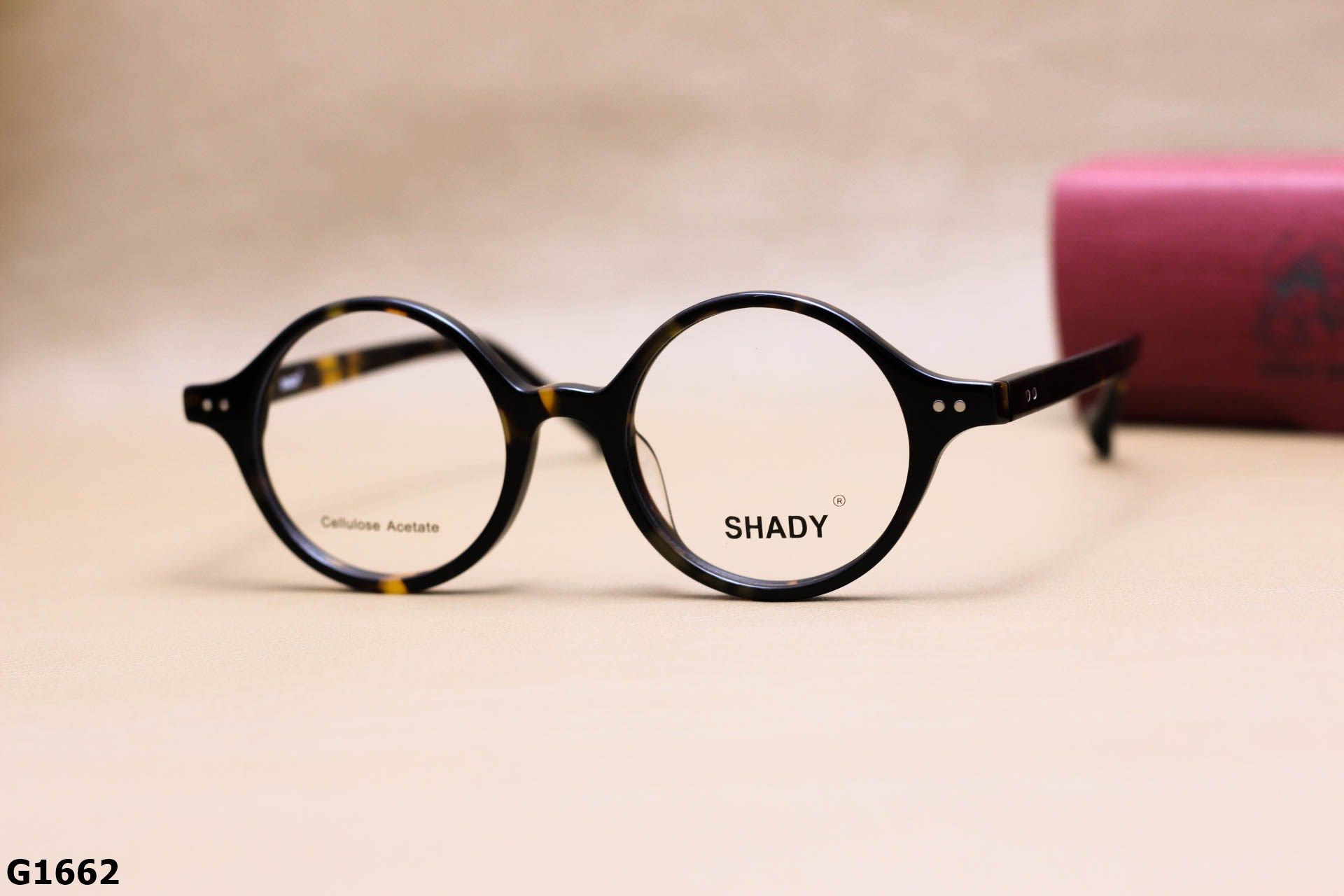 Gọng Kính Cận SHADY Dáng Tròn Unisex, Chất Nhựa Acetate Cao Cấp - G1662
