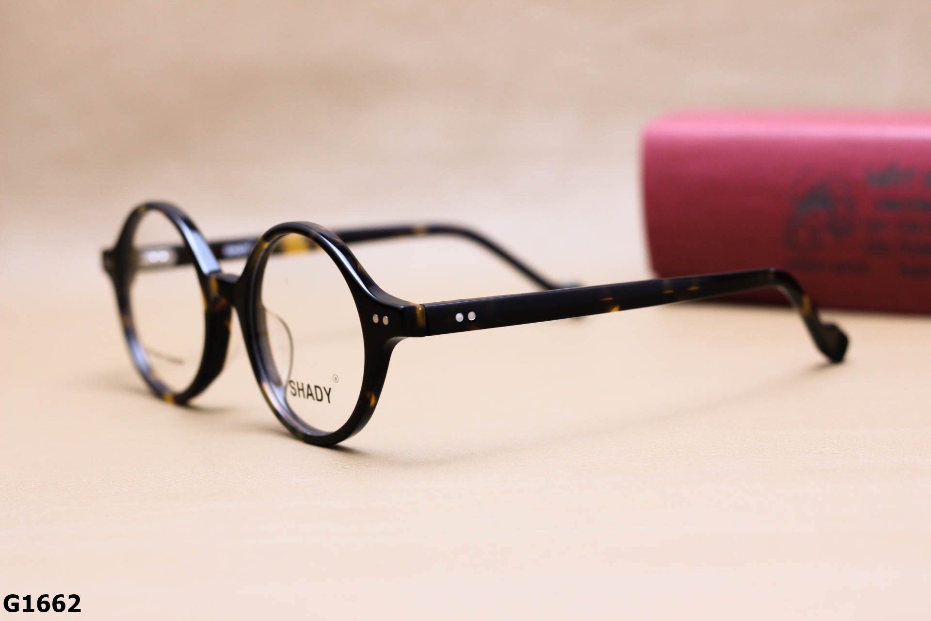 Gọng Kính Cận SHADY Dáng Tròn Unisex, Chất Nhựa Acetate Cao Cấp - G1662