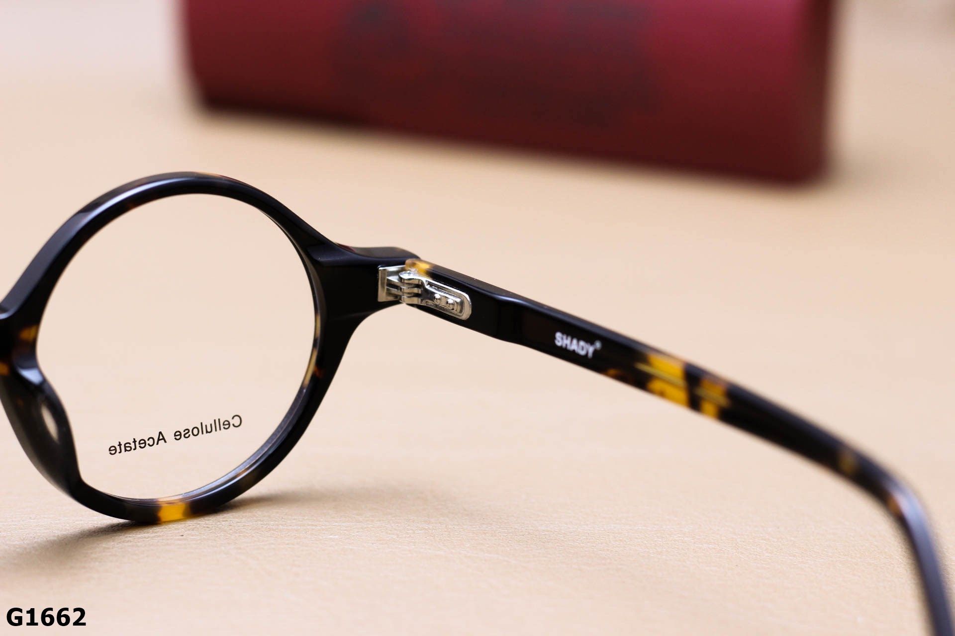 Gọng Kính Cận SHADY Dáng Tròn Unisex, Chất Nhựa Acetate Cao Cấp - G1662