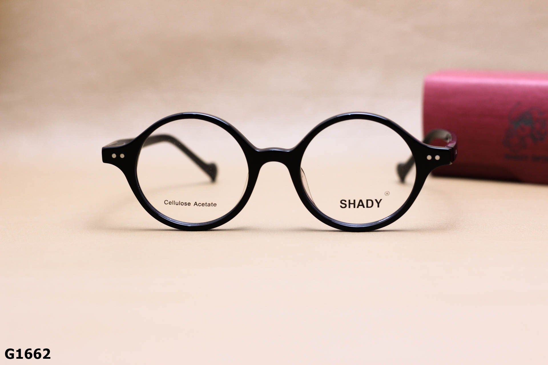 Gọng Kính Cận SHADY Dáng Tròn Unisex, Chất Nhựa Acetate Cao Cấp - G1662