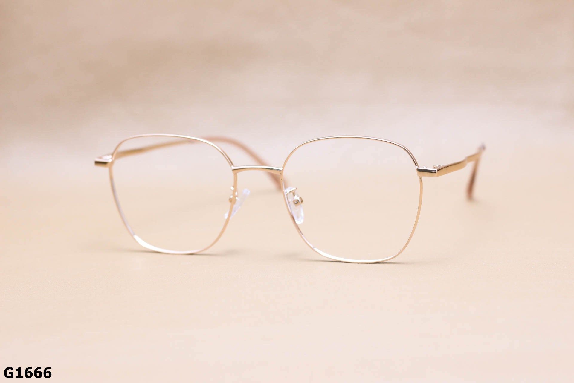 Gọng Kính Cận Vuông Bầu To Thời Trang, Hợp Kim Unisex Thanh Mảnh - G1666