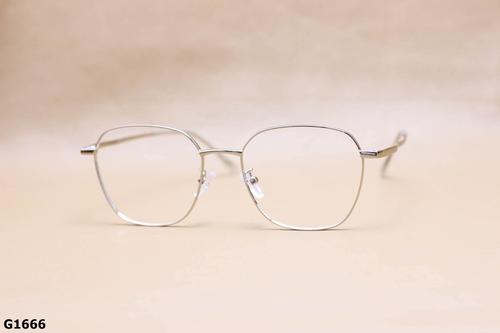 Gọng Kính Cận Vuông Bầu To Thời Trang, Hợp Kim Unisex Thanh Mảnh - G1666