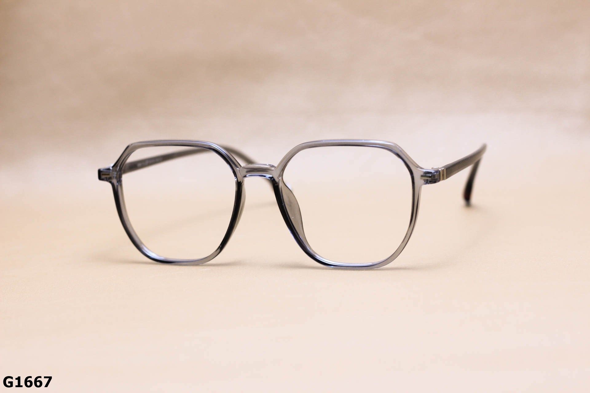 Gọng Kính Cận Đa Giác Thời Trang Unisex, Chất Nhựa Dẻo TR Thanh Mảnh - G1667