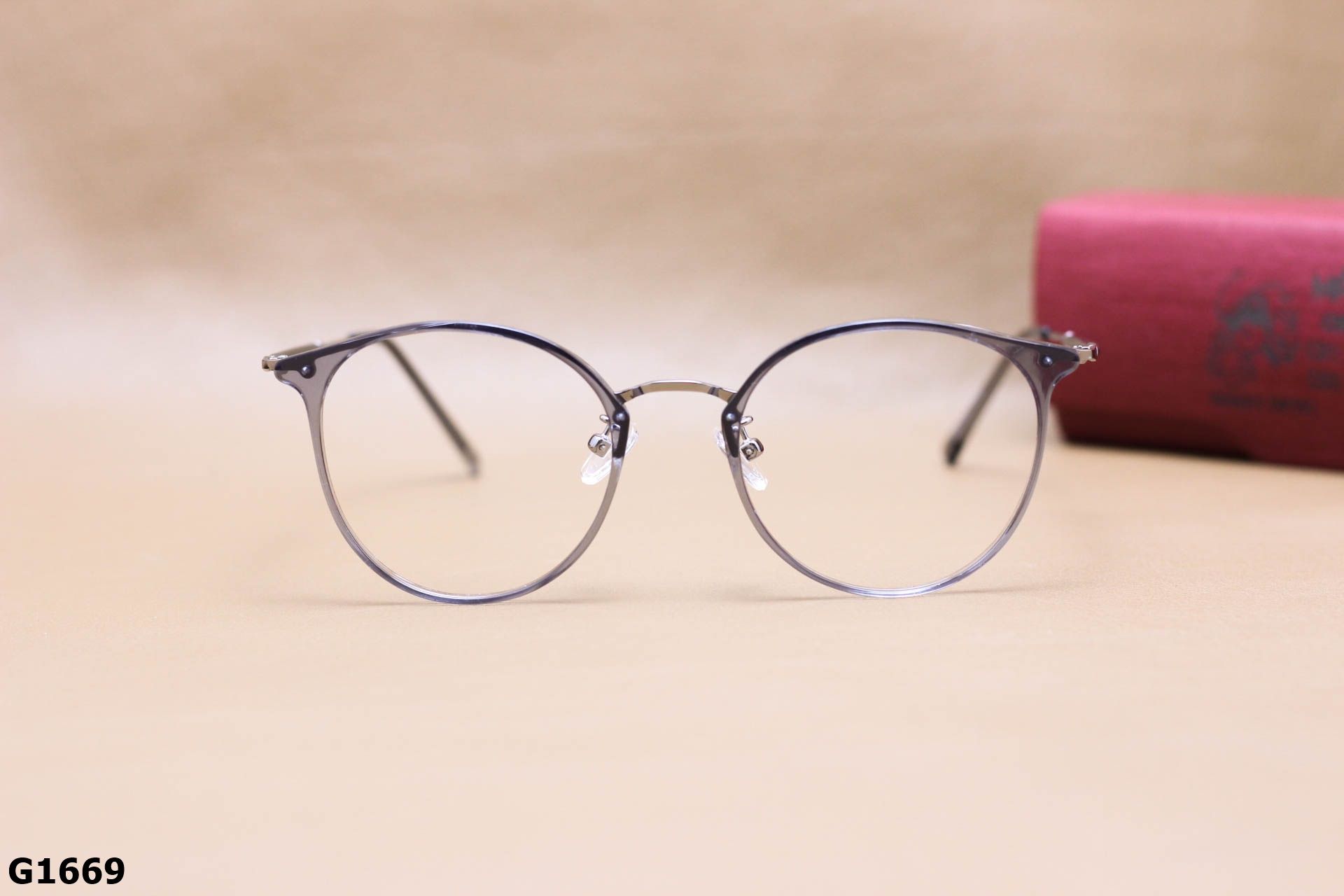 Gọng Kính Cận Mắt Mèo Thời Trang Unisex, Chất Nhựa Dẻo TR Thanh Mảnh - G1669