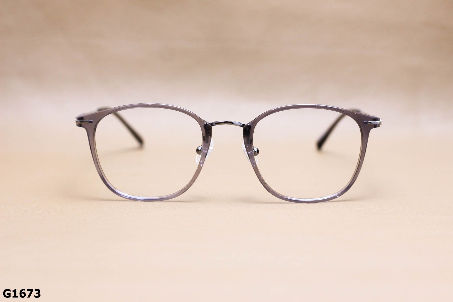 Gọng Kính Cận Nhựa Dẻo TR - Hợp Kim, Dáng Vuông Bầu Unisex - G1673