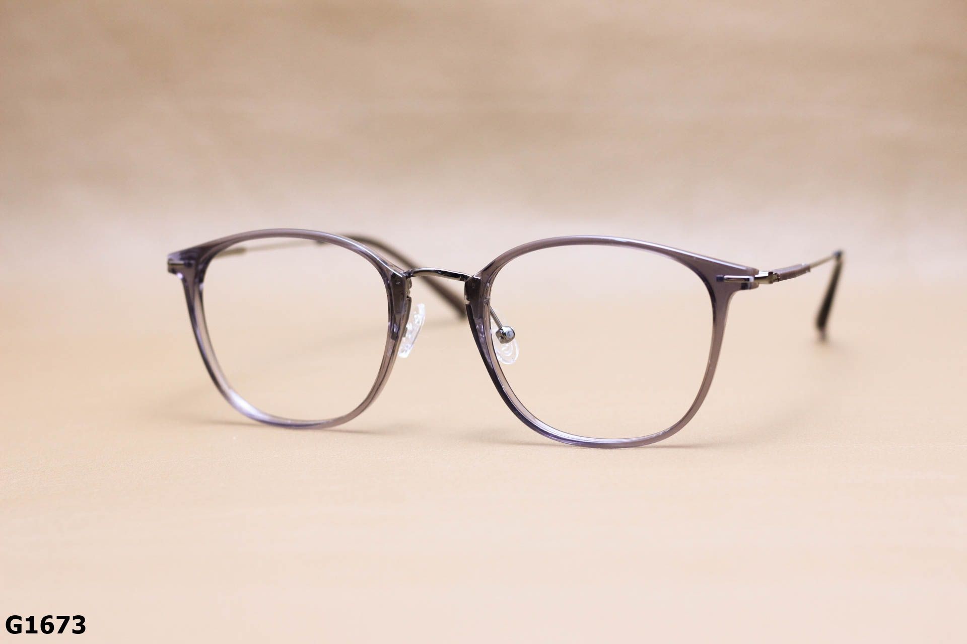 Gọng Kính Cận Nhựa Dẻo TR - Hợp Kim, Dáng Vuông Bầu Unisex - G1673