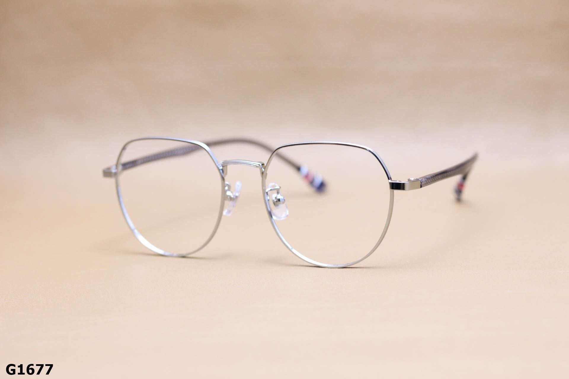 Gọng Kính Cận Lục Giác Thời Trang Unisex, Titanium Cao Cấp Thanh Mảnh - G1677