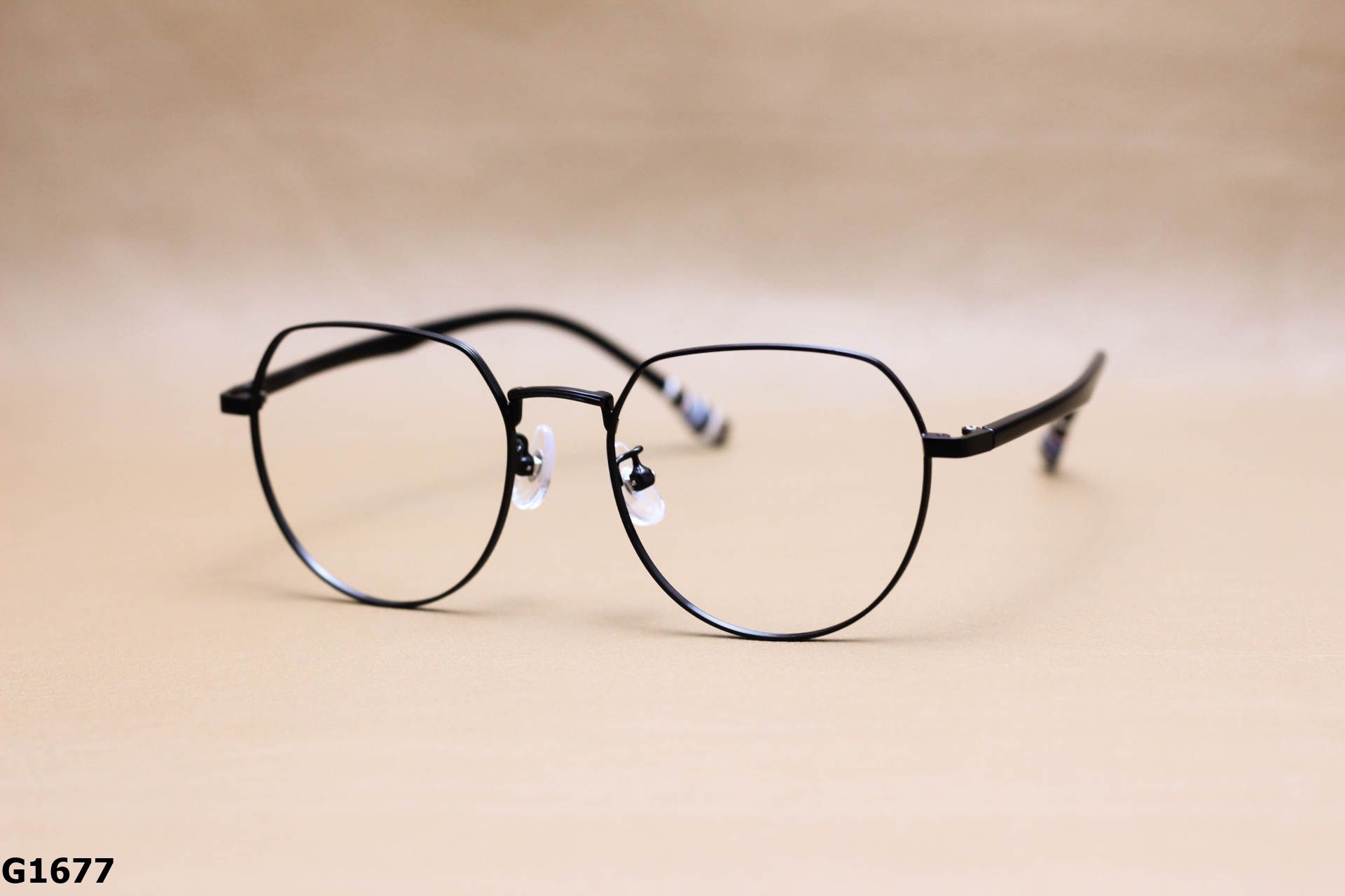 Gọng Kính Cận Lục Giác Thời Trang Unisex, Titanium Cao Cấp Thanh Mảnh - G1677