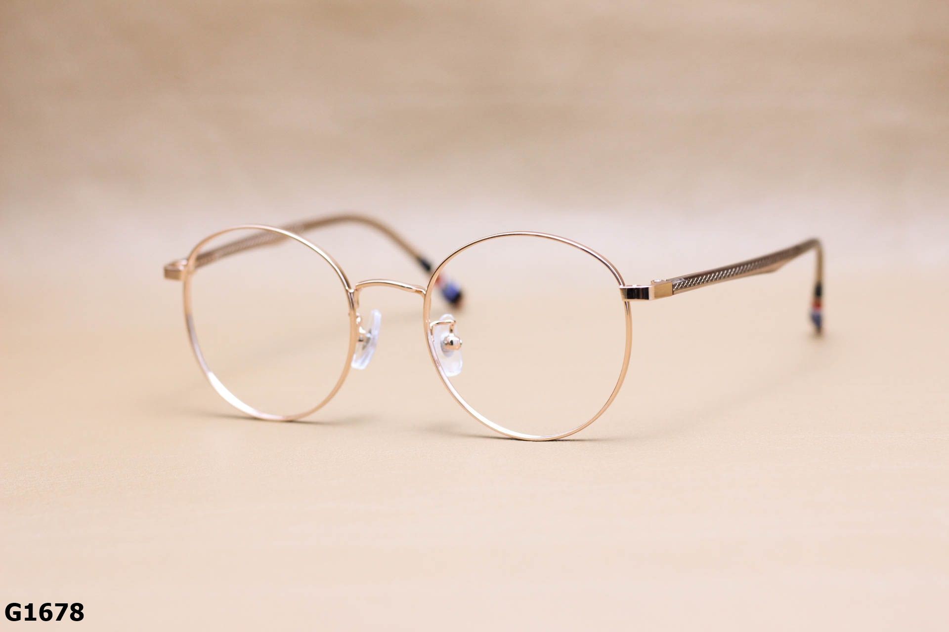 Gọng Kính Cận Tròn Ngố Thời Trang Unisex, Titanium Cao Cấp Thanh Mảnh - G1678