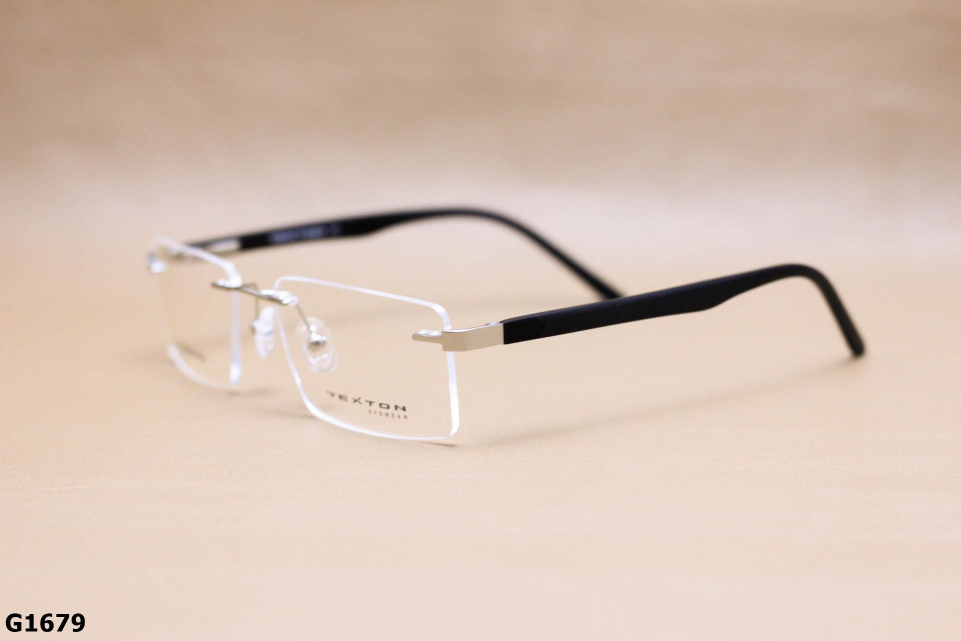 Gọng Kính Cận Khoan Ốc Thép Không Gỉ REXTON, Nhựa Acetate Nguyên Khối Unisex - G1679