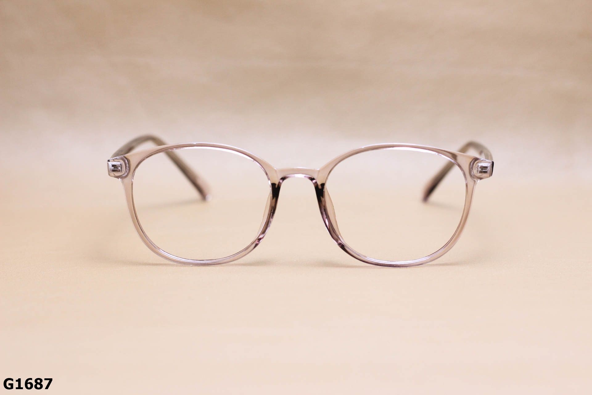 Gọng Kính Cận Nhựa Dẻo TR90, Dáng Vuông Bầu Thời Trang Unisex Thanh Mảnh - G1687