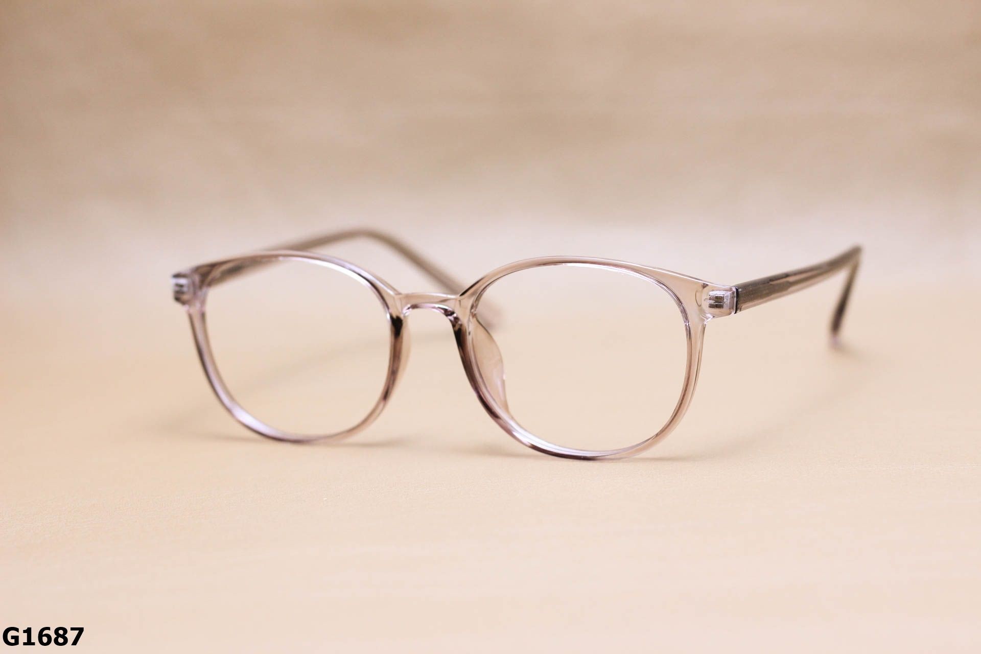 Gọng Kính Cận Nhựa Dẻo TR90, Dáng Vuông Bầu Thời Trang Unisex Thanh Mảnh - G1687