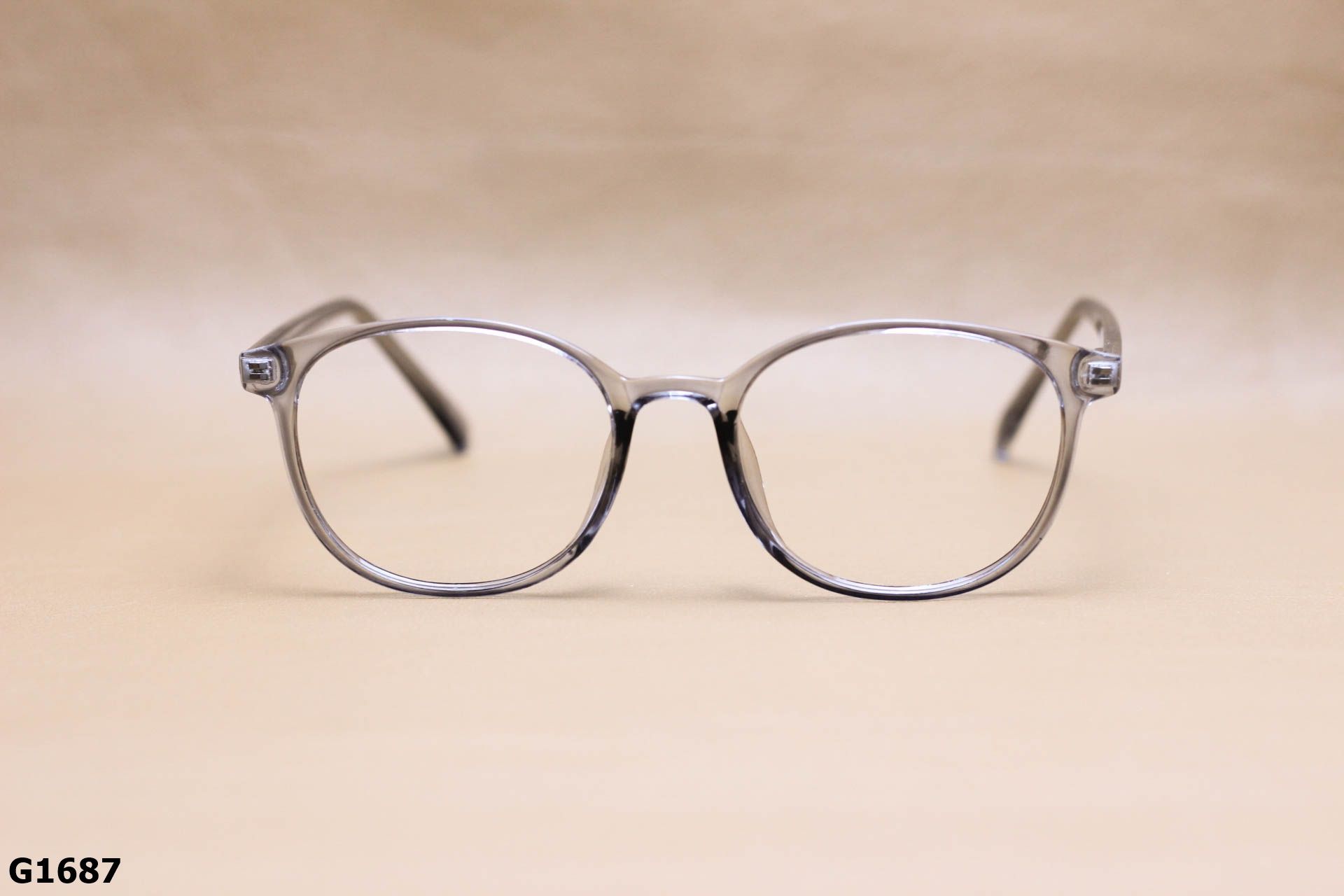 Gọng Kính Cận Nhựa Dẻo TR90, Dáng Vuông Bầu Thời Trang Unisex Thanh Mảnh - G1687