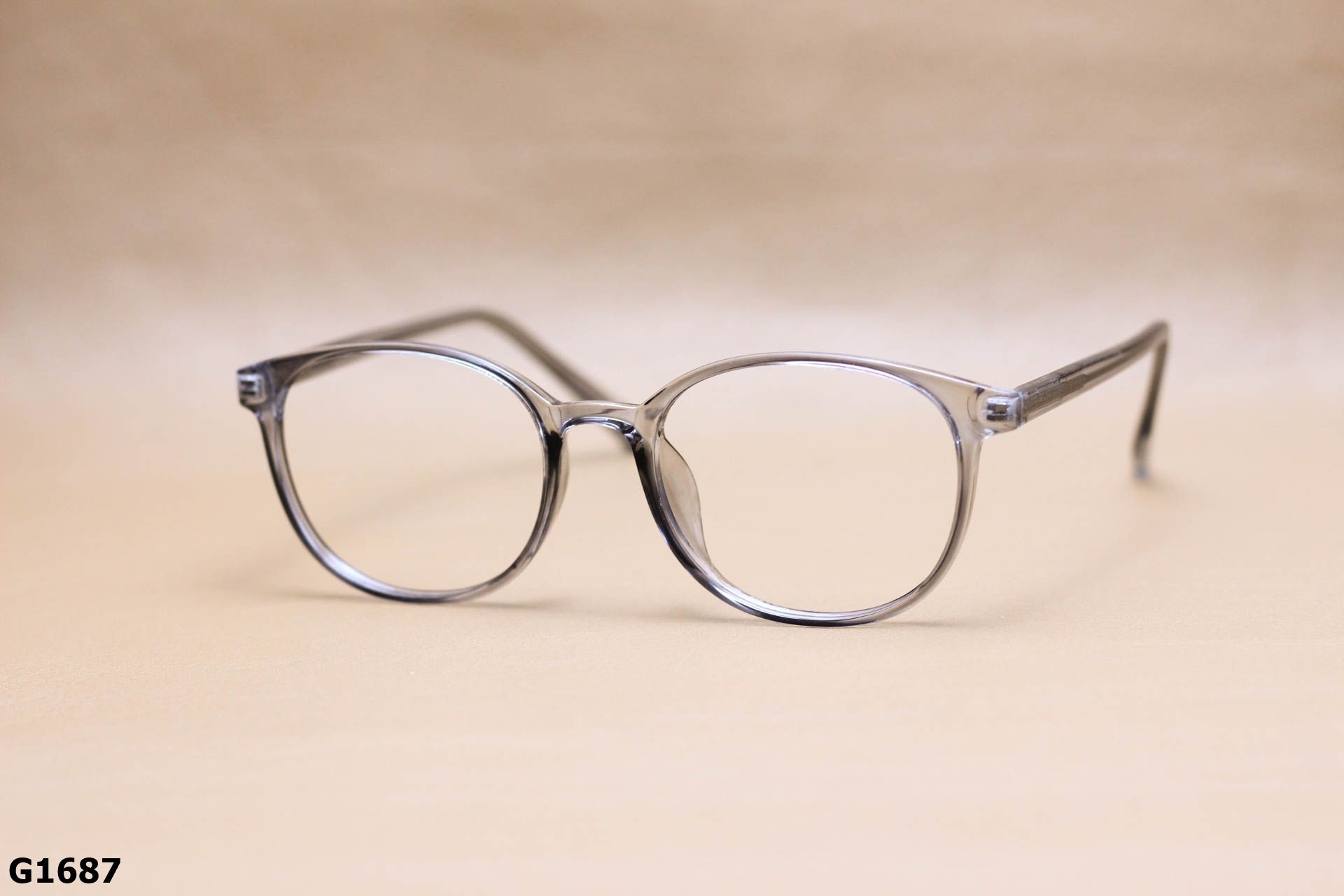 Gọng Kính Cận Nhựa Dẻo TR90, Dáng Vuông Bầu Thời Trang Unisex Thanh Mảnh - G1687