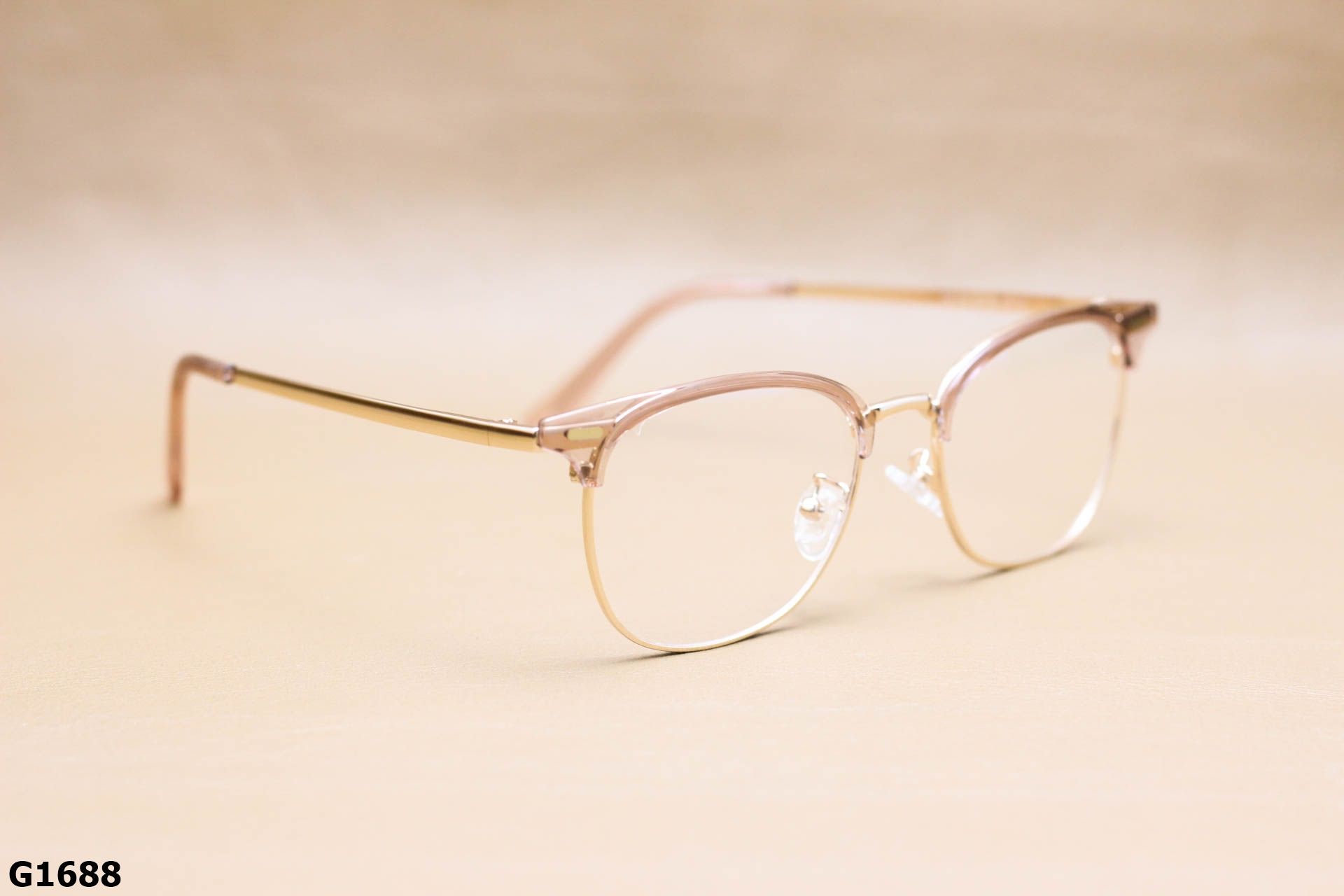 Gọng Kính Cận Clubmaster Mắt Mèo Thời Trang Unisex, Chất Hợp Kim Cao Cấp - G1688