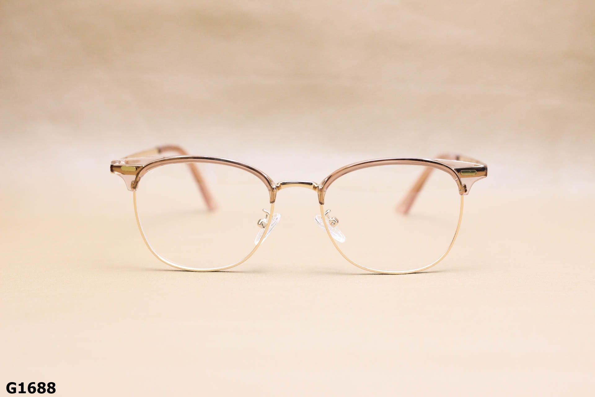 Gọng Kính Cận Clubmaster Mắt Mèo Thời Trang Unisex, Chất Hợp Kim Cao Cấp - G1688