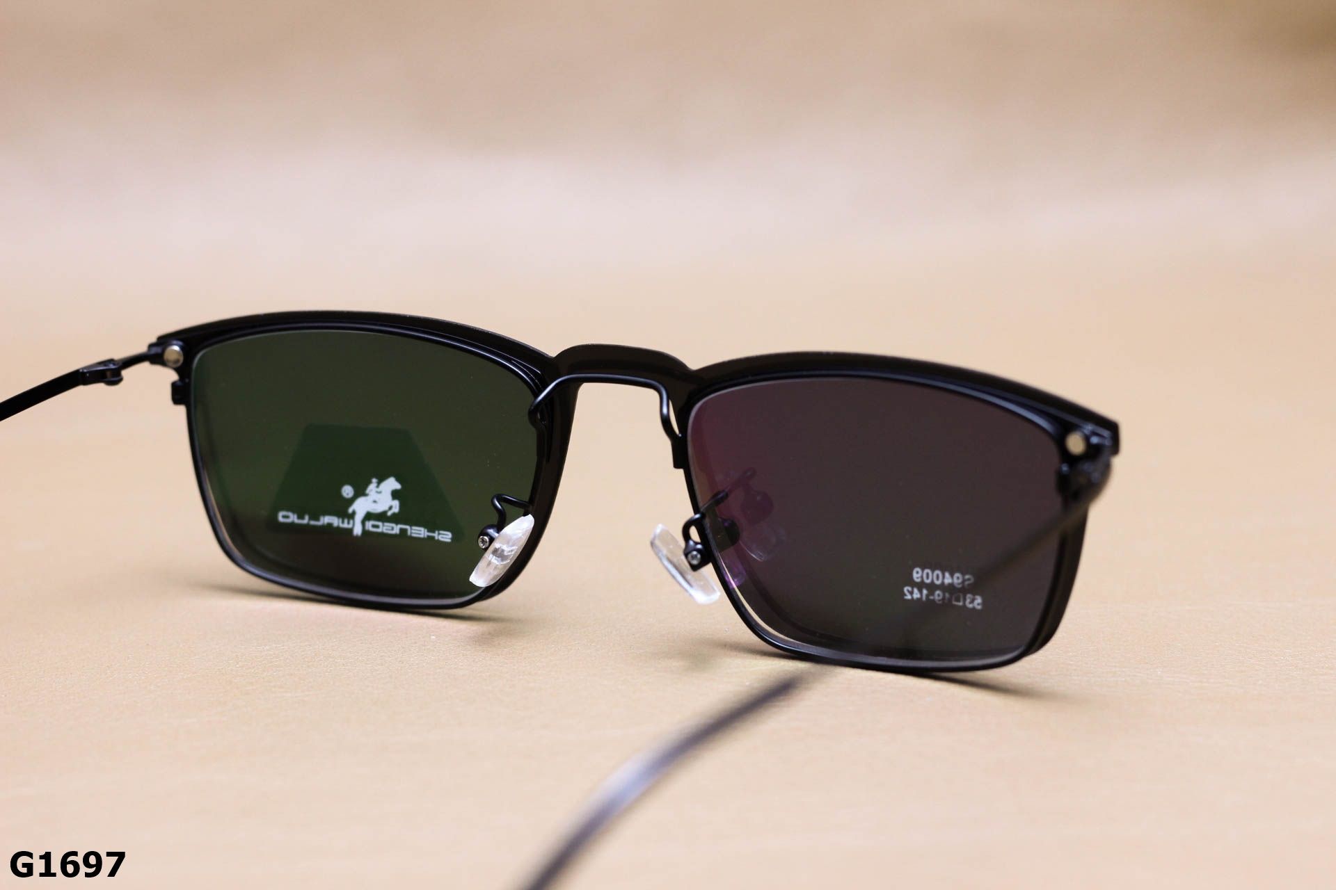 Gọng Kính 2 Trong 1 Thời Trang Nam, Tròng Mát Polarized Chống Phân Cực - G1697