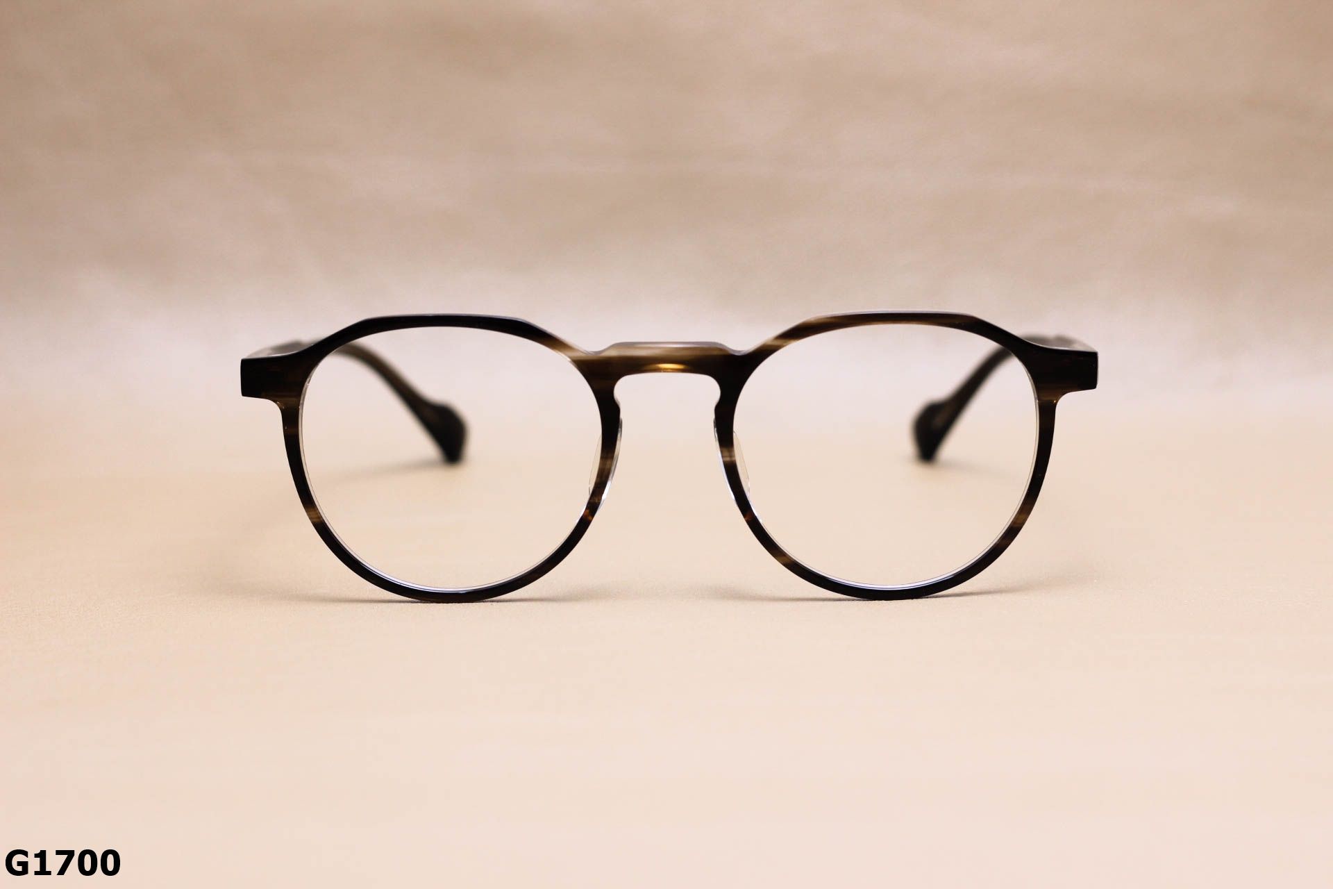 Gọng Kính Cận Dáng Tròn Ngố Thời Trang Unisex, Chất Nhựa Acetate Nguyên Khối Cao Cấp - G1700