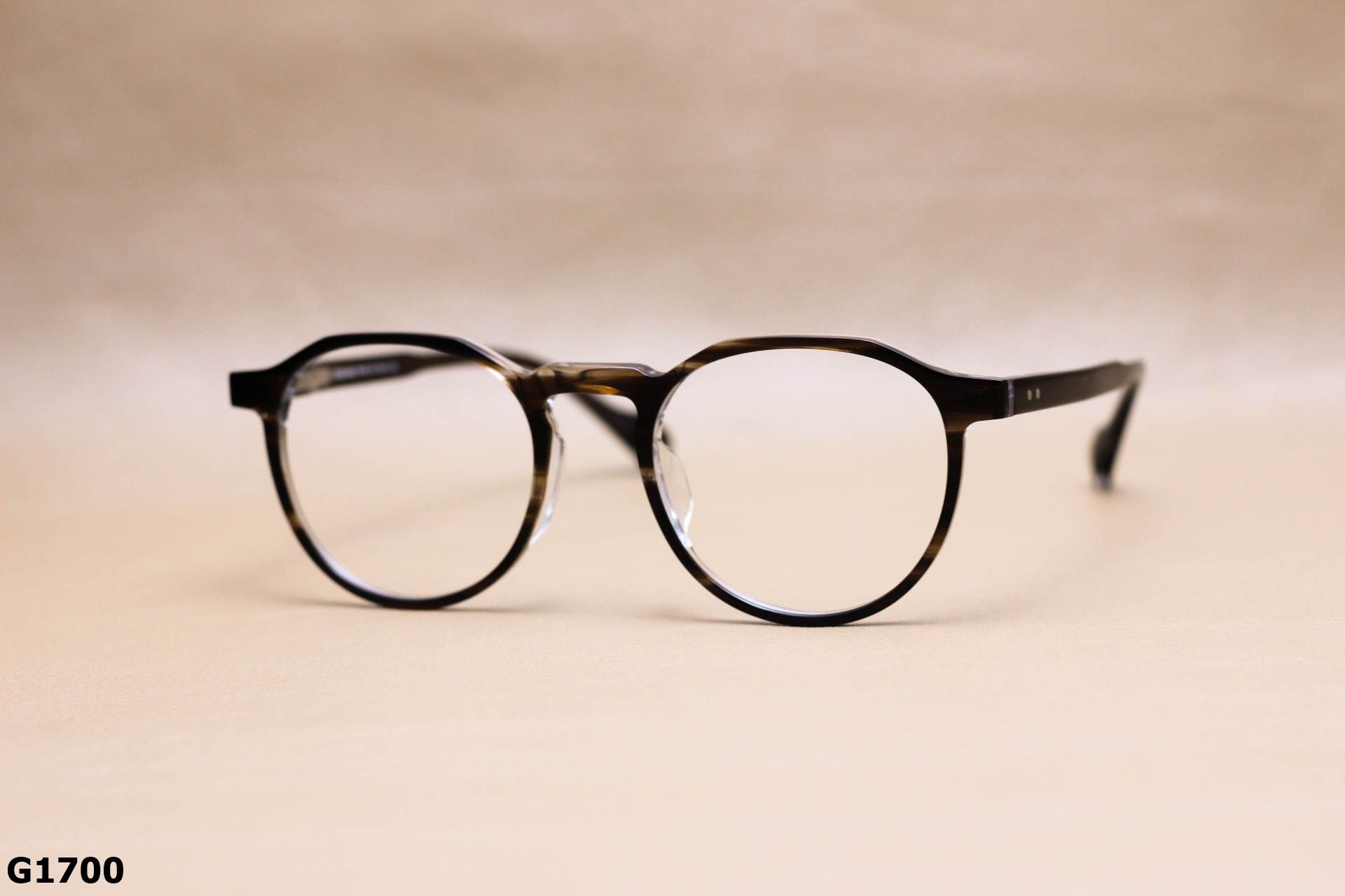 Gọng Kính Cận Dáng Tròn Ngố Thời Trang Unisex, Chất Nhựa Acetate Nguyên Khối Cao Cấp - G1700