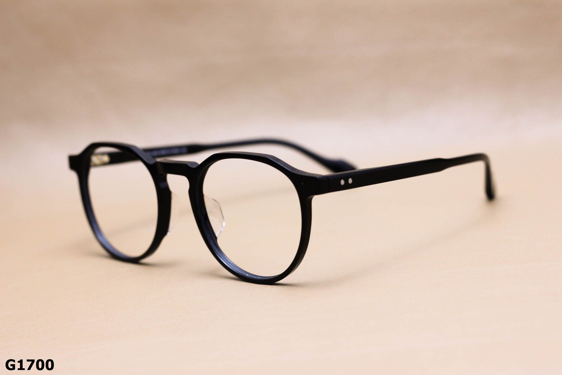 Gọng Kính Cận Dáng Tròn Ngố Thời Trang Unisex, Chất Nhựa Acetate Nguyên Khối Cao Cấp - G1700